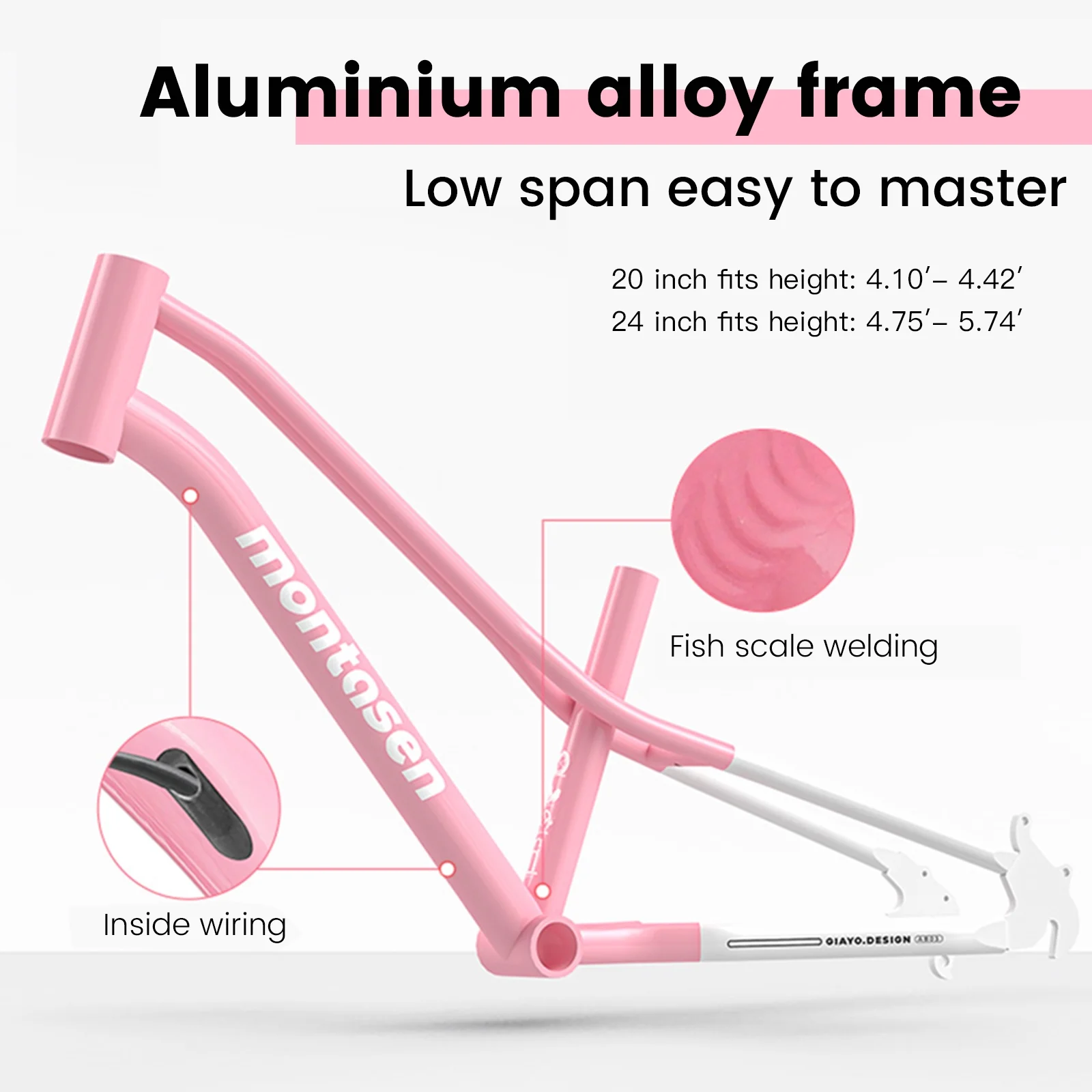 CIYOYO Kids Bicycle 24 inch Mountain bike for Boys and Girls,7 Speed Bike 8-12 Years Old Pink - Womvr