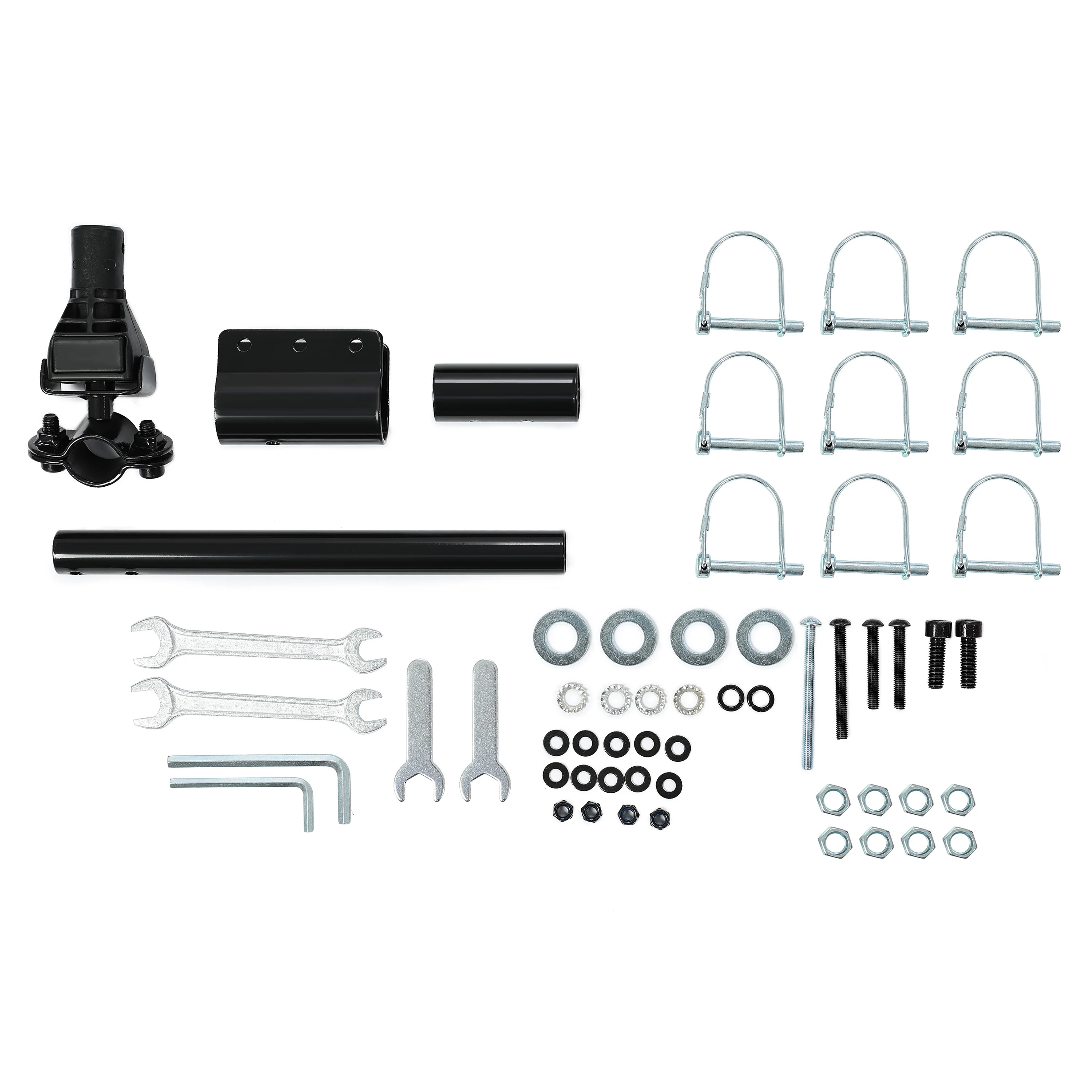 KOJEM Foldable Bike Cargo Trailer Bicycle Cargo Storage Cart 16'' Wheels Luggage Trailer with Hitch Bike Cart - Womvr