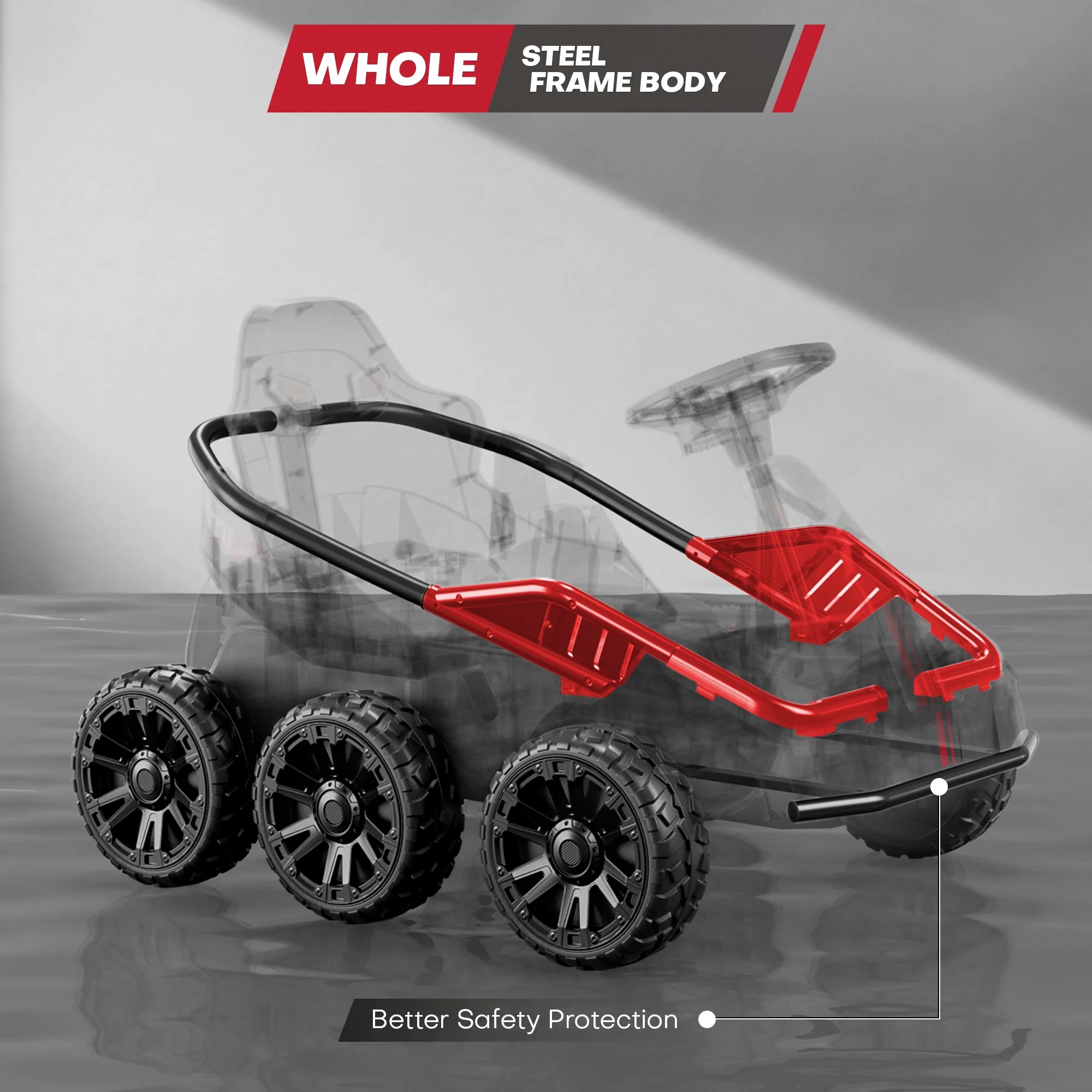 Teoayeah 24V Ride on Toys for Kids Ages 3-10, 2WD/4WD Switch, 4x75W Powerful Electric Car, 4 Shock Absorbers, Parent Remote, Music Player - Green - Womvr