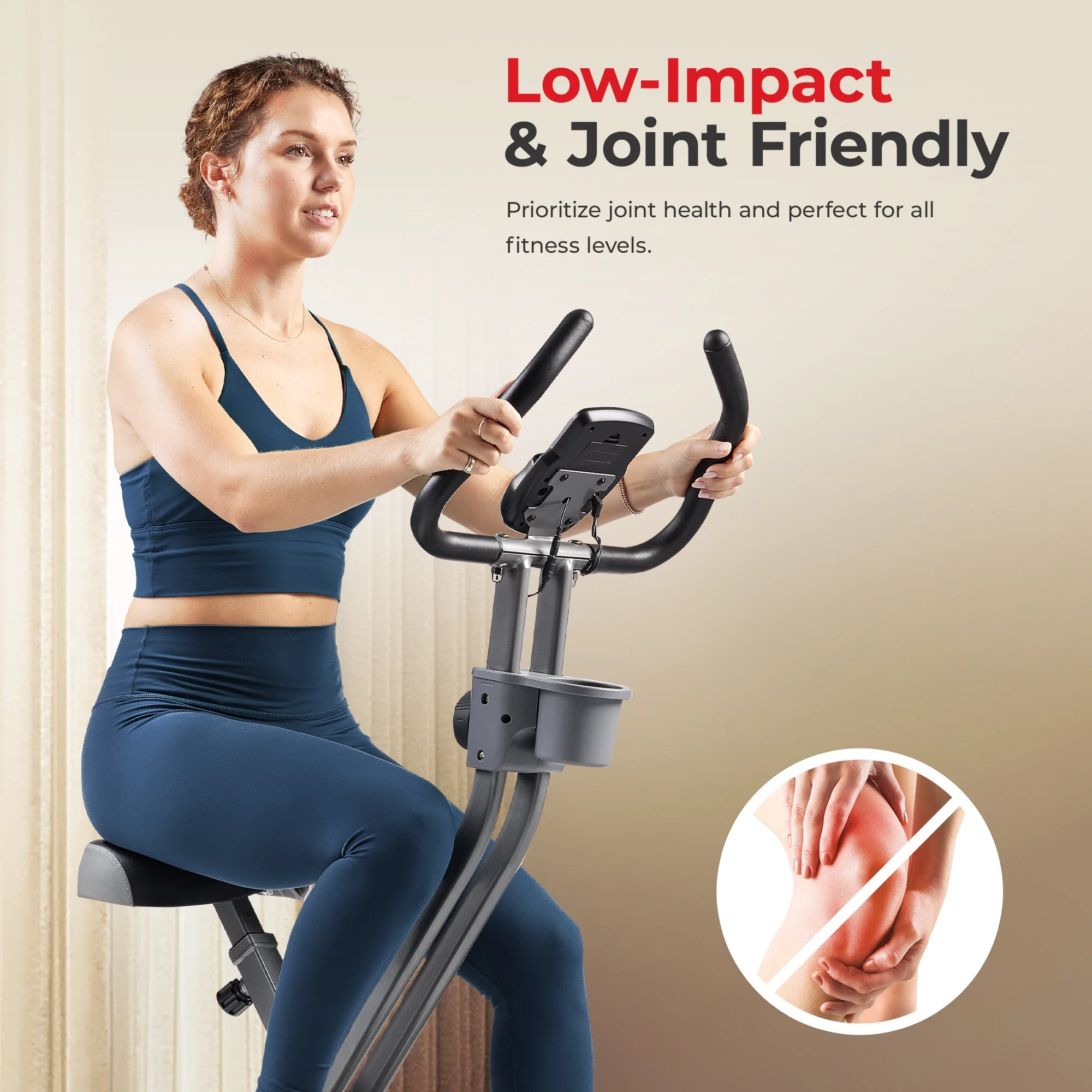 Sunny Health & Fitness Foldable Magnetic X-Bike Pro - SF-B223011 - Womvr