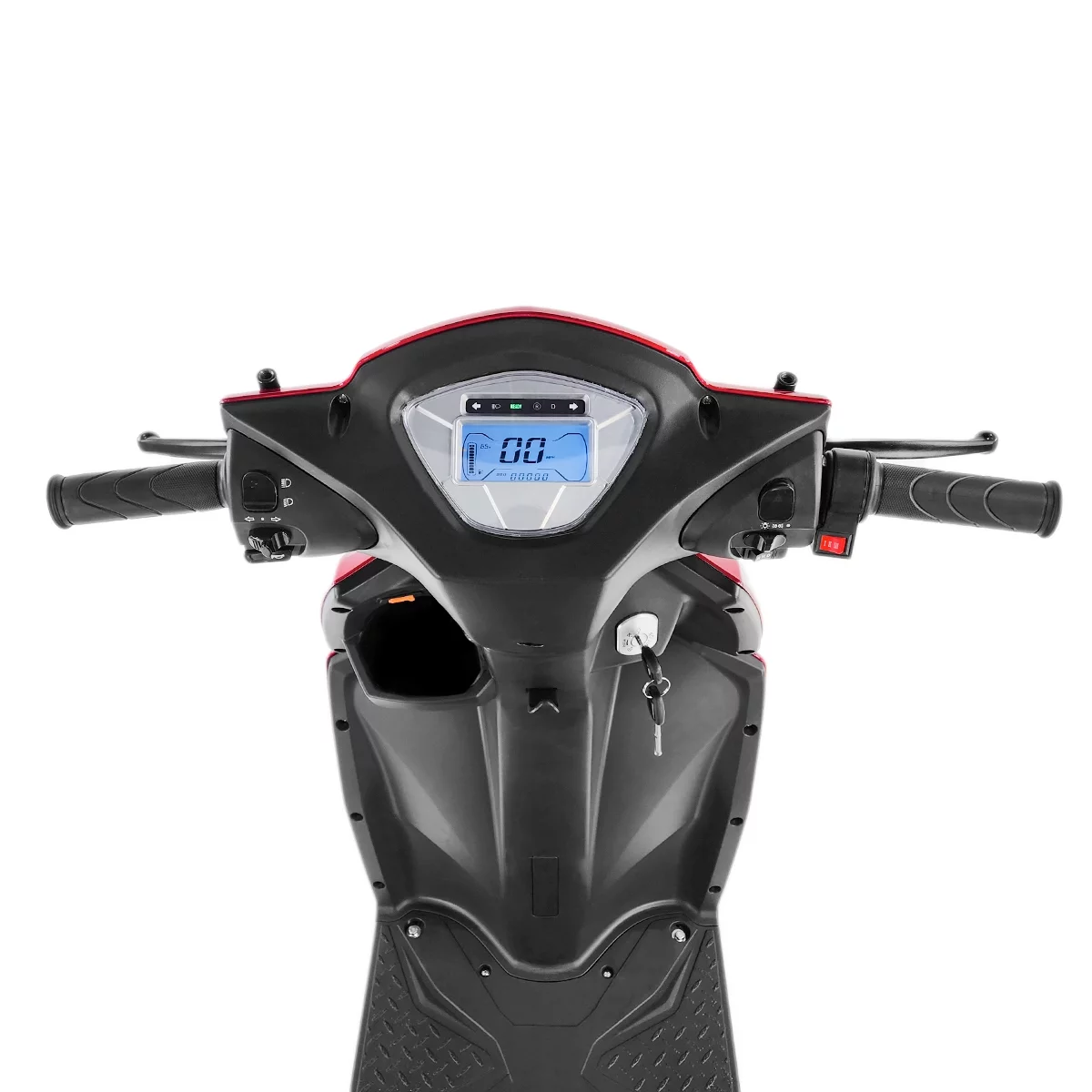 Veloce-Long Range Fast 3 Wheel Mobility Scooter, 300 lb. Weight Capacity (Red) - Womvr