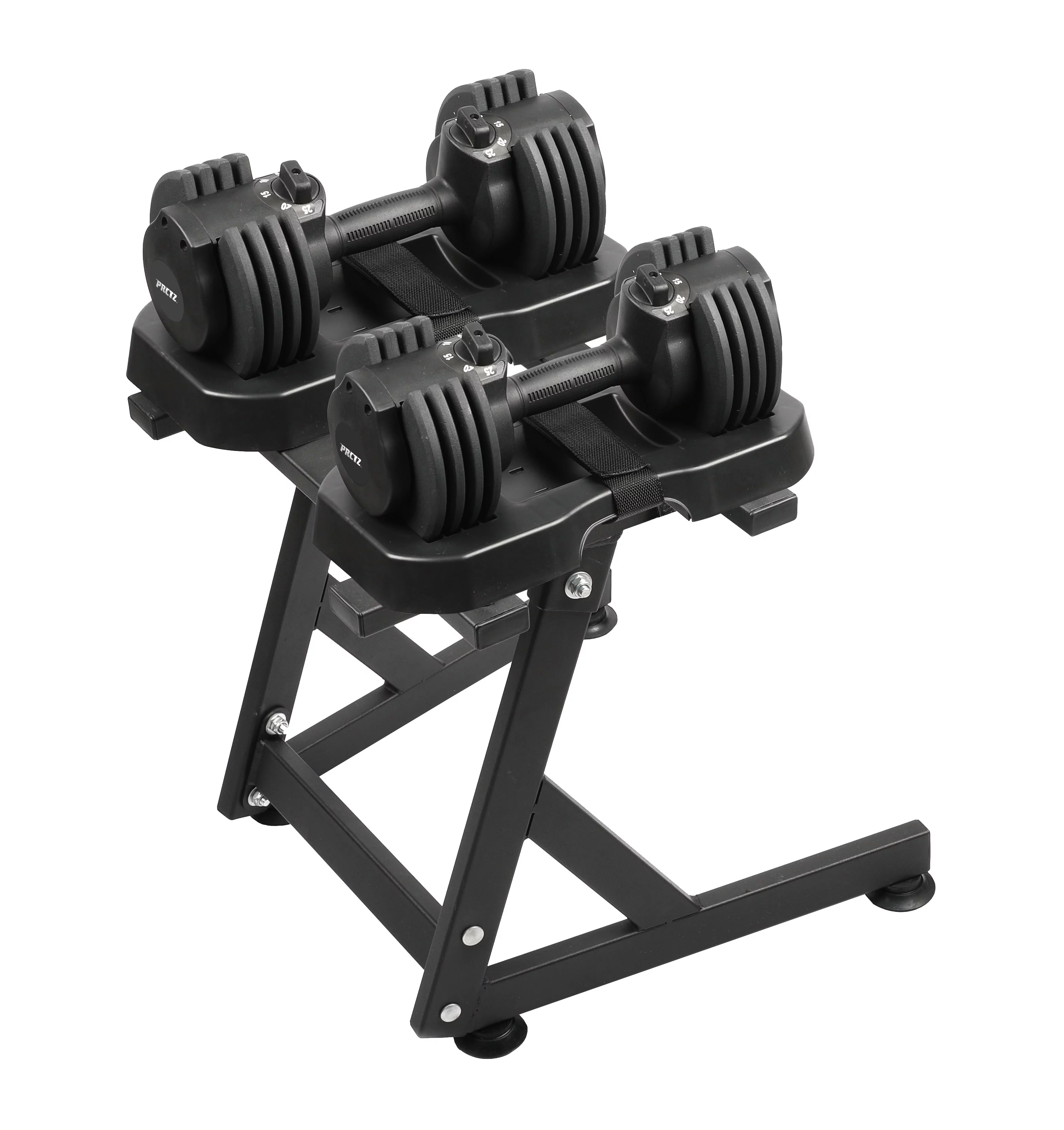 PRCTZ, 10-30lb Quick Select Adjustable Dumbbell Pair with Dumbbell Stand Combo - Womvr