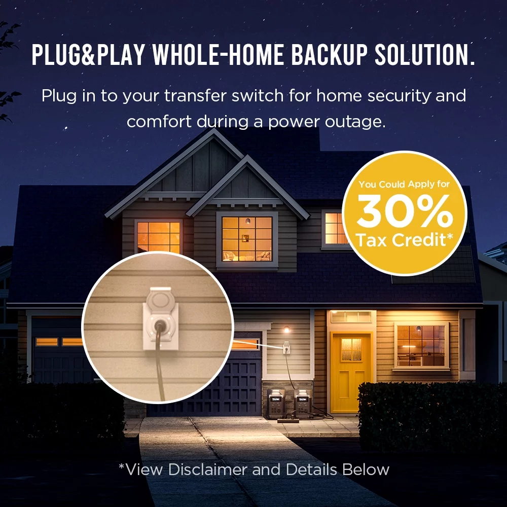 EcoFlow DELTA Pro Portable Power Station 3600Wh Capacity,Solar Generator,3600W AC Output for Outdoor Camping,Home Backup,Emergency,RV,off-Grid - Womvr