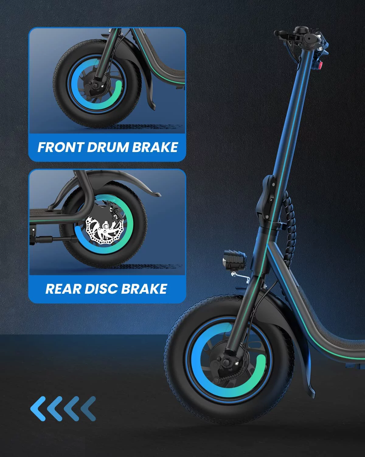 URBANMAX C1 Electric Scooter with Seat, 450W Powerful Motor up to 22 Miles Range, Folding Electric Scooter for Adult Max Speed 15.5Mph, Electric Scooter-Blackfor Commuting with Basket - Womvr
