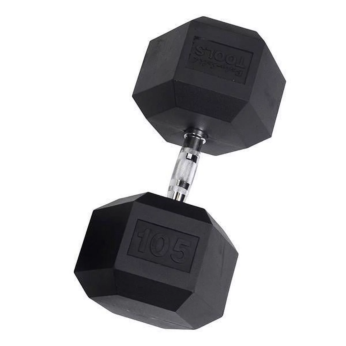 Rubber Coated Hex Dumbbells 55 lb. - Womvr