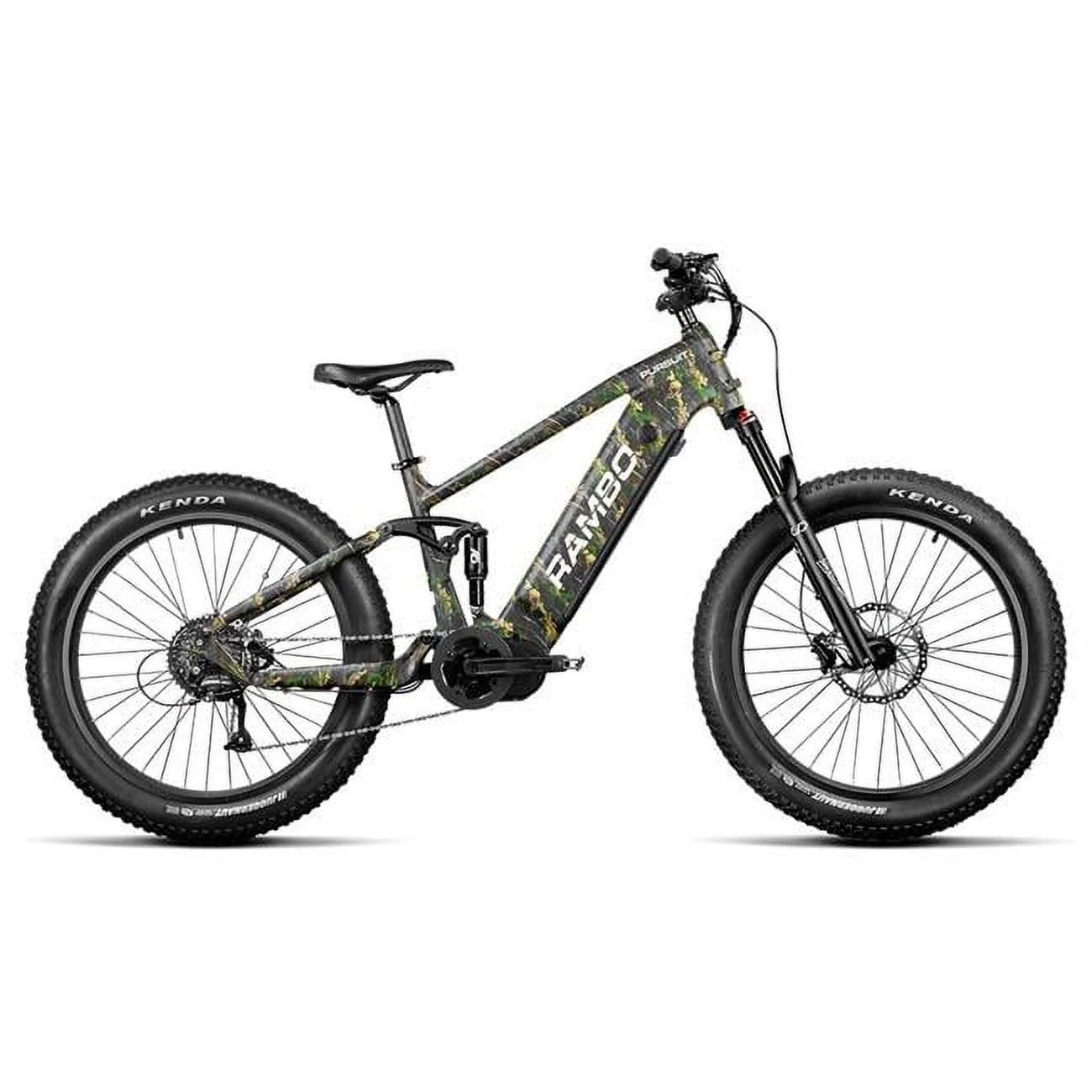 750W The Pursuit 2.0 Full Frame Electric Bike, TT Viper Woodland - Womvr