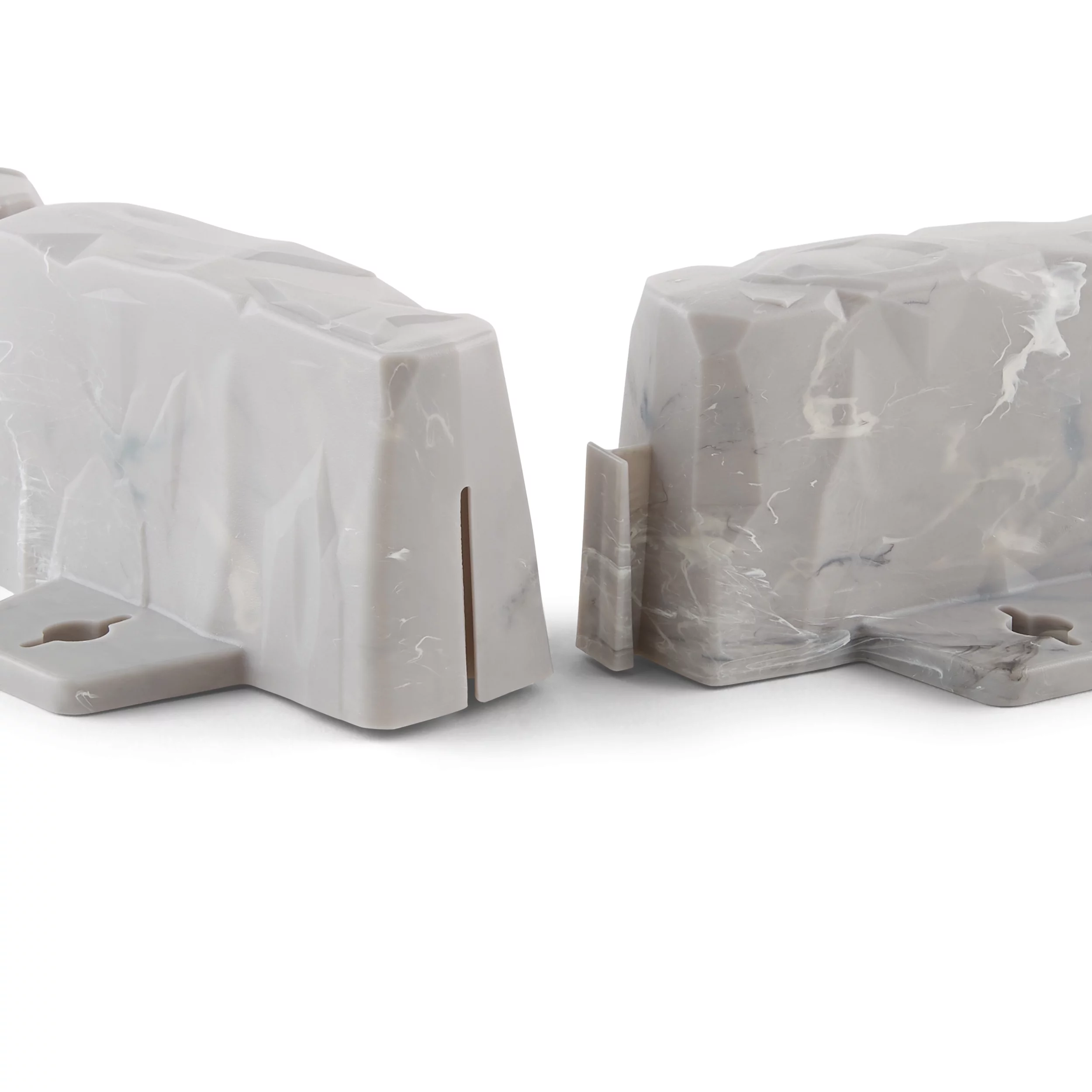 Expert Gardener Faux Stone No-Dig Landscape Edging, 10-ft., Plastic, Gray - Womvr