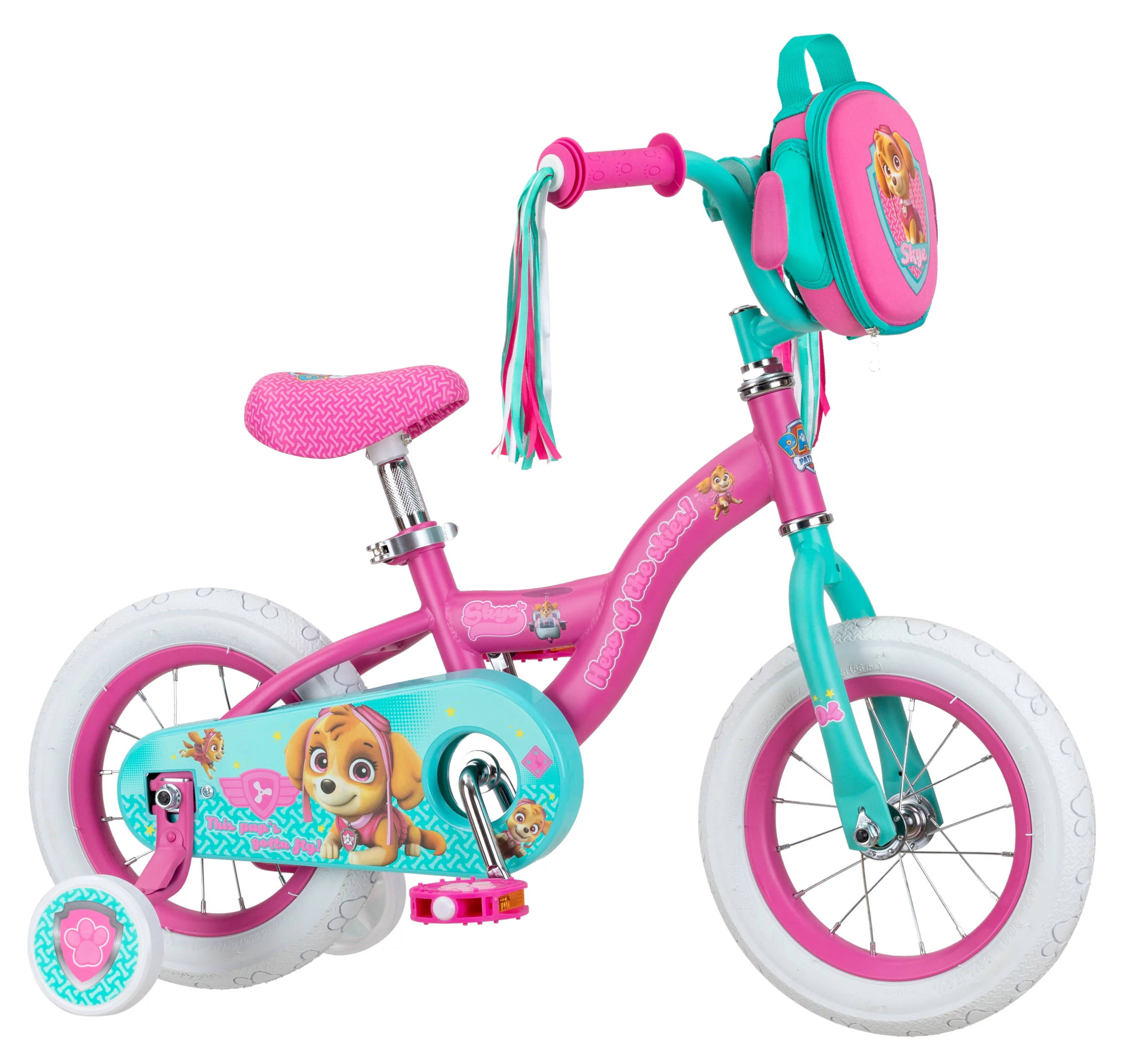 Paw Patrol Skye Sidewalk Bike, 12 In. Wheels, Ages 2 to 4, Pink - Womvr
