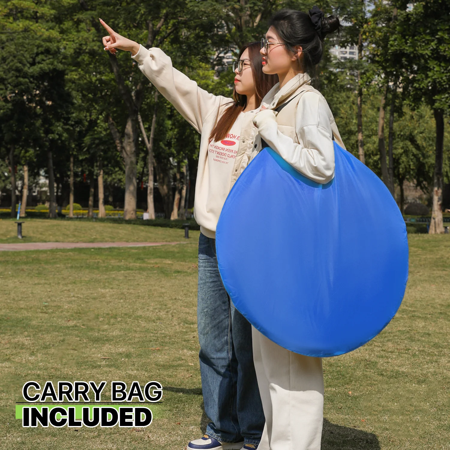 Magshion 3 Person Instant Pop Up Camping Tent, Outdoor Easy Set Up Automatic Family Travel Tent, Portable Backpacking Waterproof Shelter Tent, Blue - Womvr