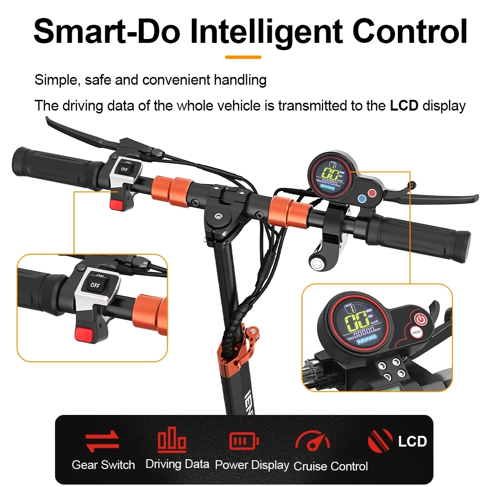 Electric Scooter 28 mph & 25 Miles 700W Kick Scooter, 10