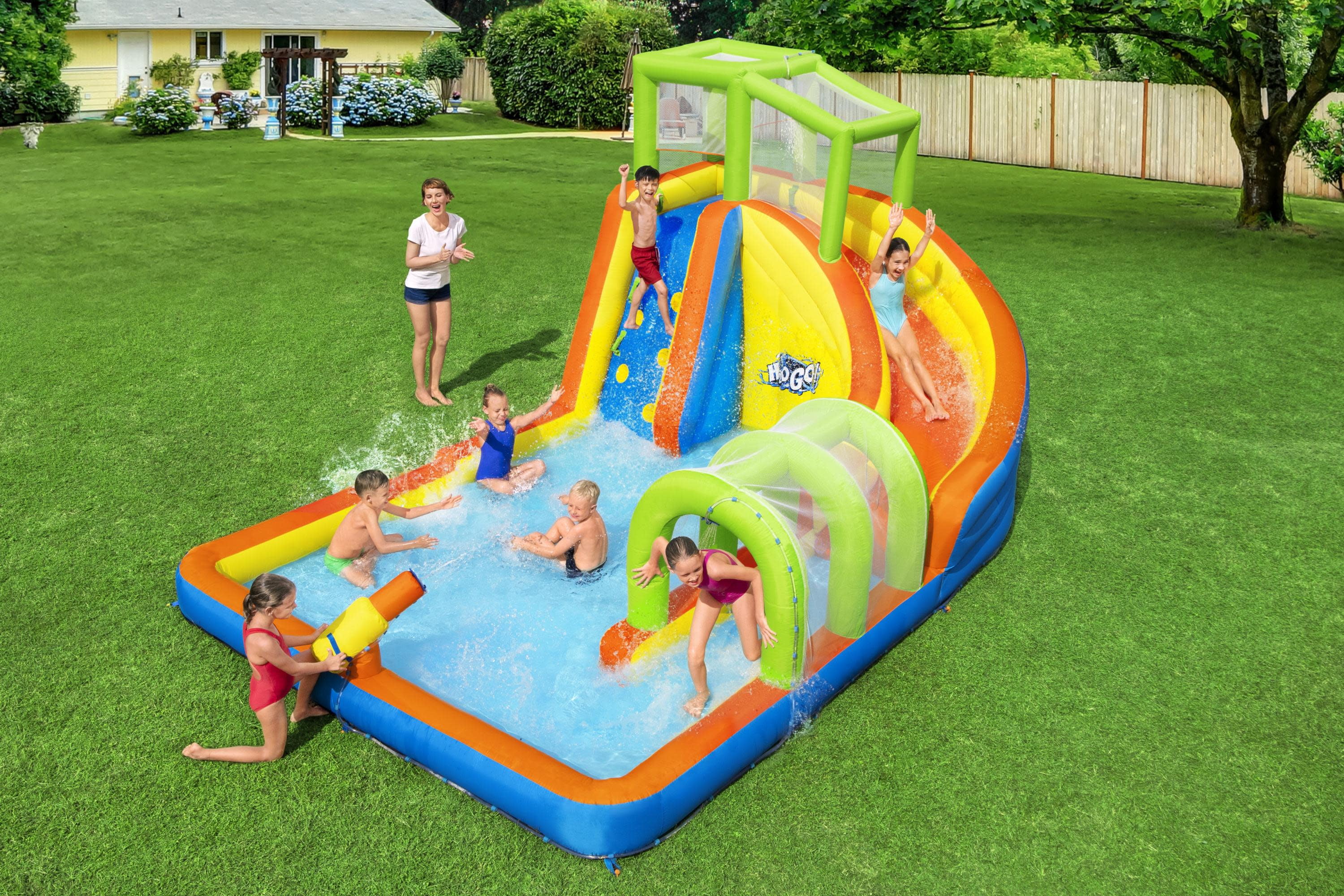 H2OGO! Cascade Cove Kids Inflatable Water Park 16' 3