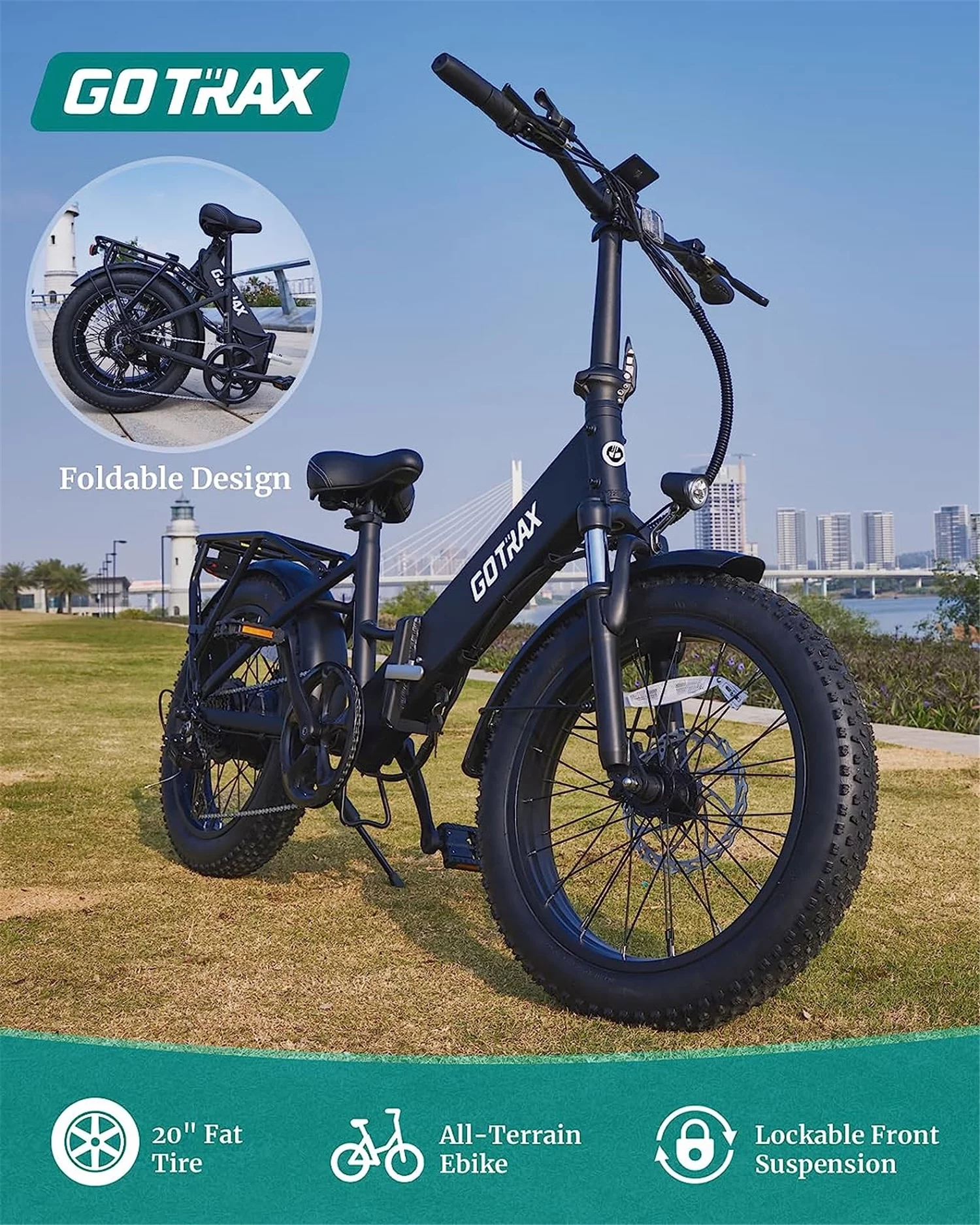 F2 Electric Bike for Adults, 500W/48V/20mph/20