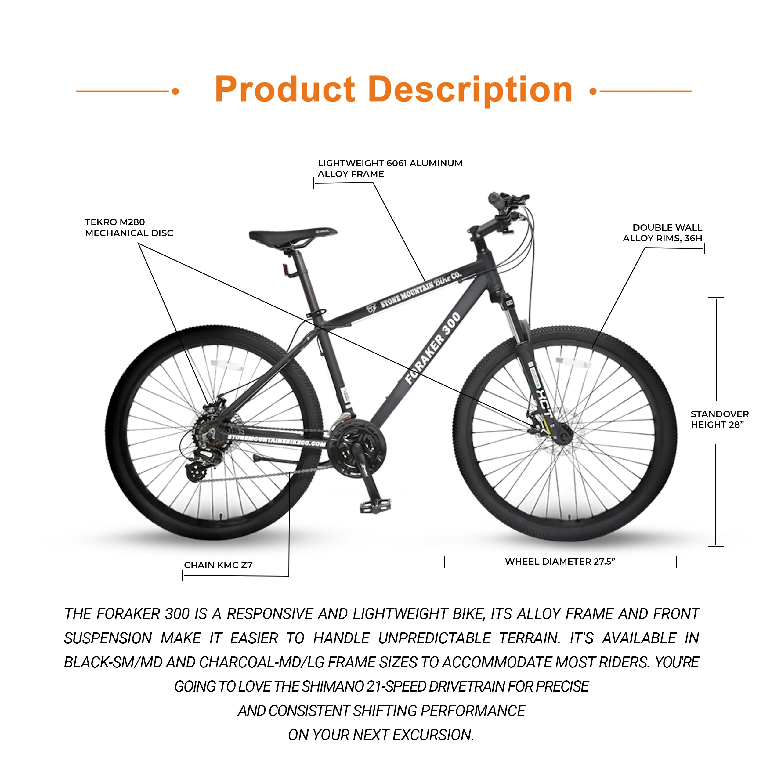 Paramount 100 Hybrid Mountain Bike, 29 x 2 Inch Wheels, 21-Speed, Light Weight Bike for Men & Women, White, Adults Bike Speed Rear Derailleur, Front and Rear Disc Brakes - Womvr