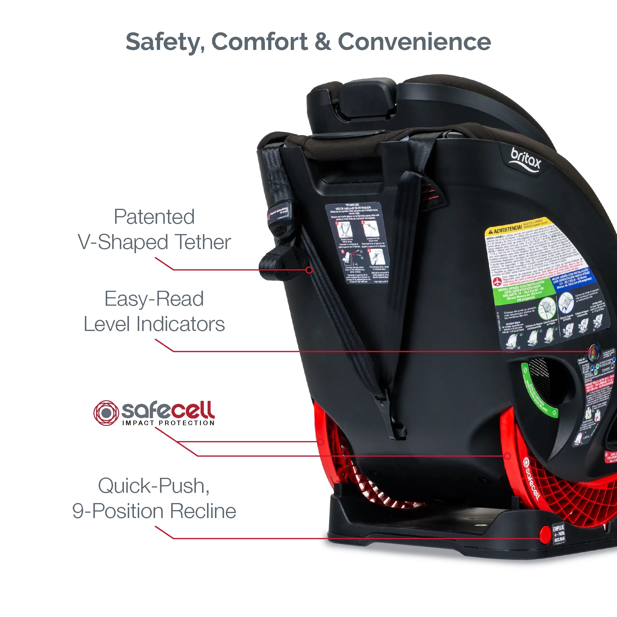 Britax One4Life ClickTight All-in-One Convertible Car Seat, Onyx - Womvr