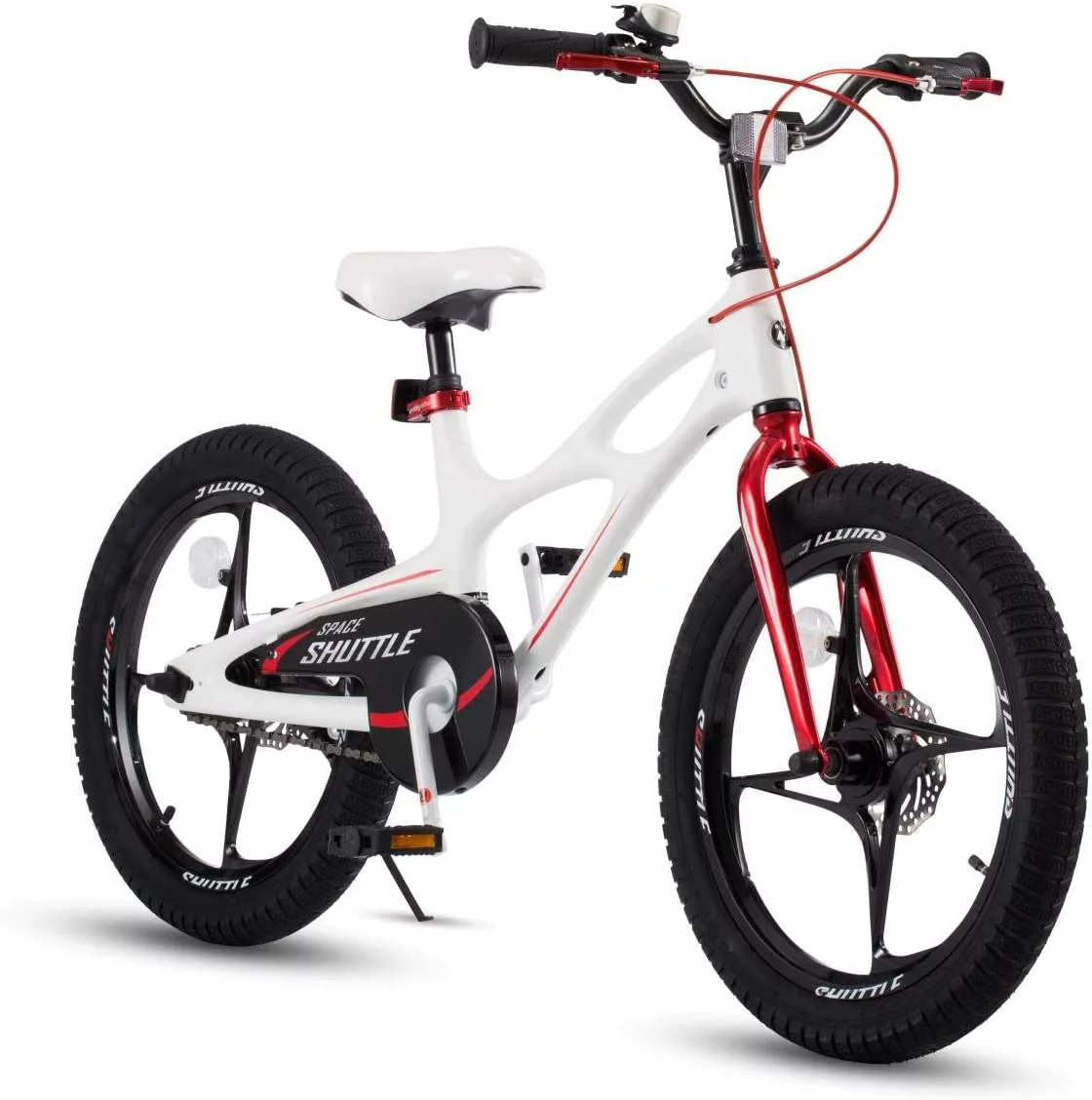 RoyalBaby 18 inch Magnesium Space Shuttle Kid's Bike, White - Womvr