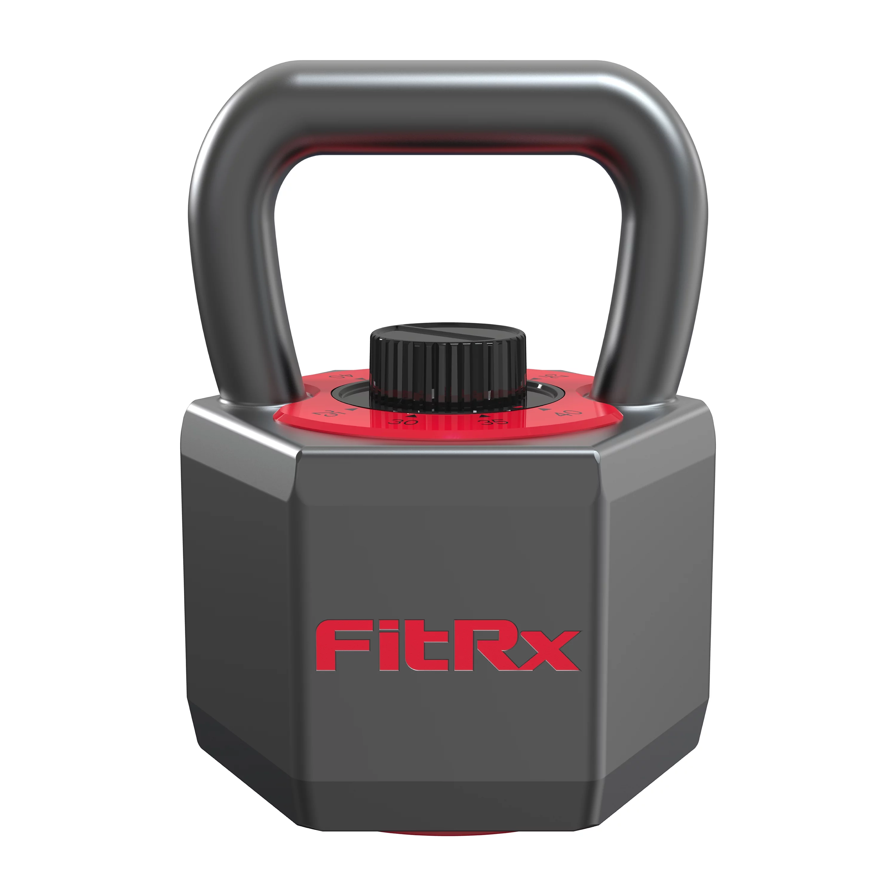 FitRx SmartStack Adjustable Kettlebell for Home Gym, Quick-Select Fitness Weights 25-40 lbs. - Womvr