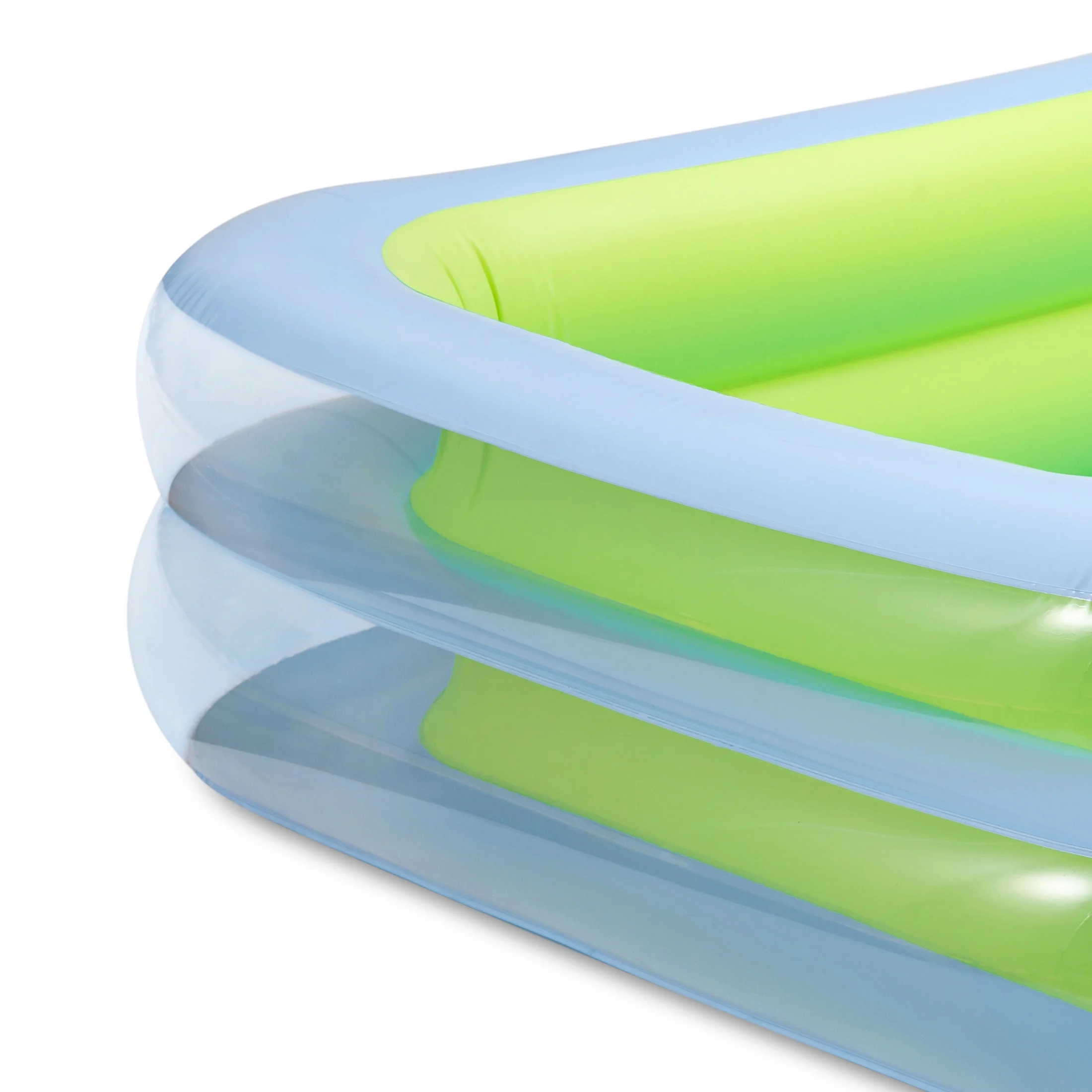 Funsicle Blue SummerBlock Inflatable Family Swimming Pool,Rectangular, Age 6 & up - Womvr