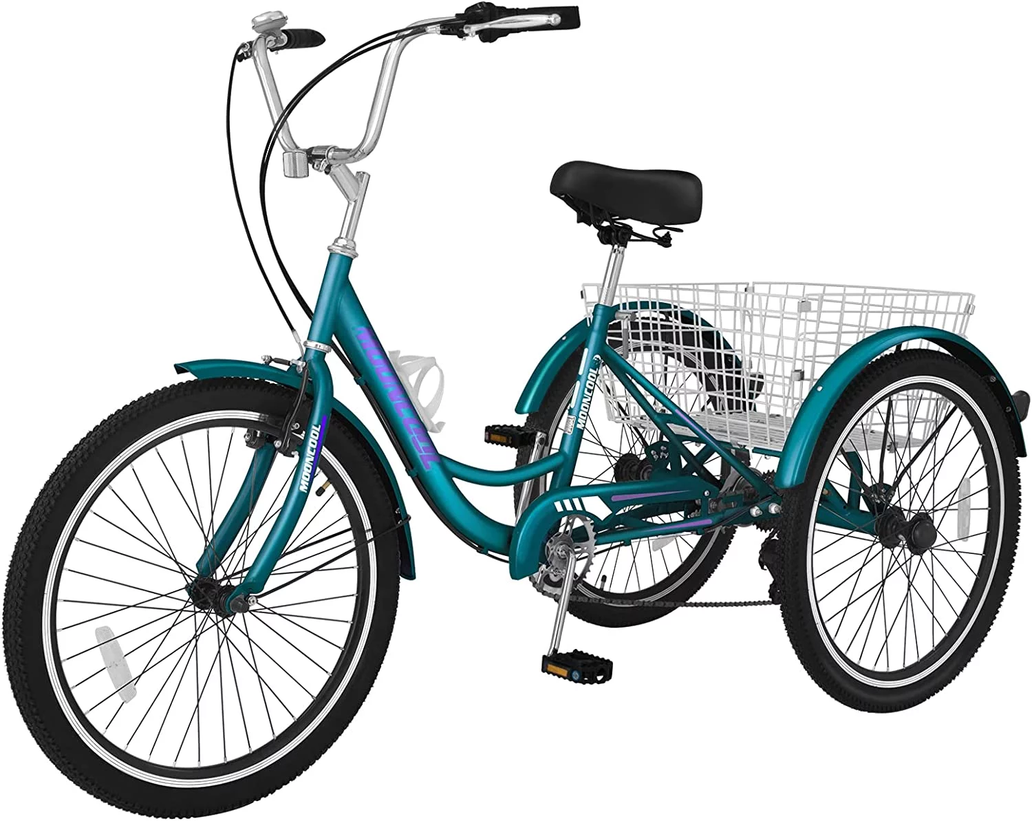 ABORON 20/24/26 inch 7 Speed Adult Tricycles with Big Basket,3-Wheels Cruiser Bike, Adult Trikes For Women ,Men , Seniors - Womvr