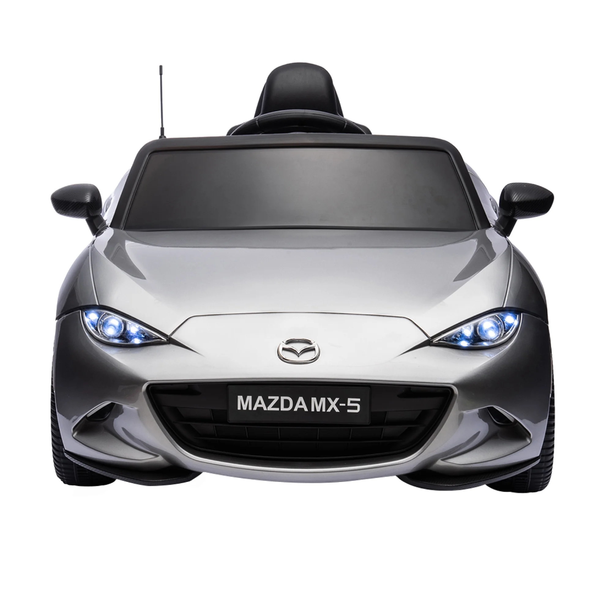 12V Ride On Powered Wheels Car Mazda Licensed MX-5 Electric Car for Kids w/ Parental Remote Control LED Lights Bluetooth Music - Womvr
