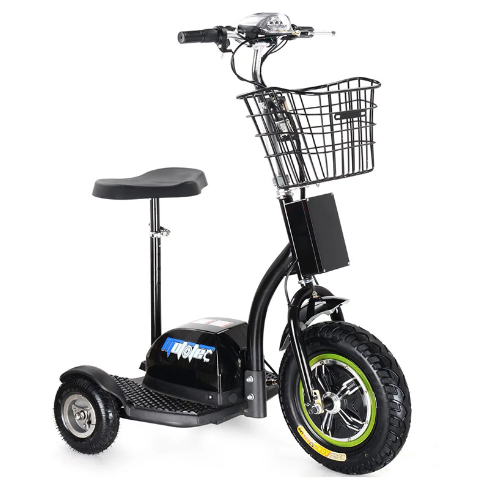 MotoTec 500 Watt 48V 3 Wheel Electric Trike Mobility Scooter - Womvr