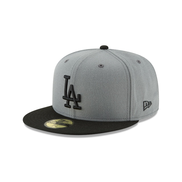 Los Angeles Dodgers Storm Gray Basic 59FIFTY Fitted Hat - Womvr