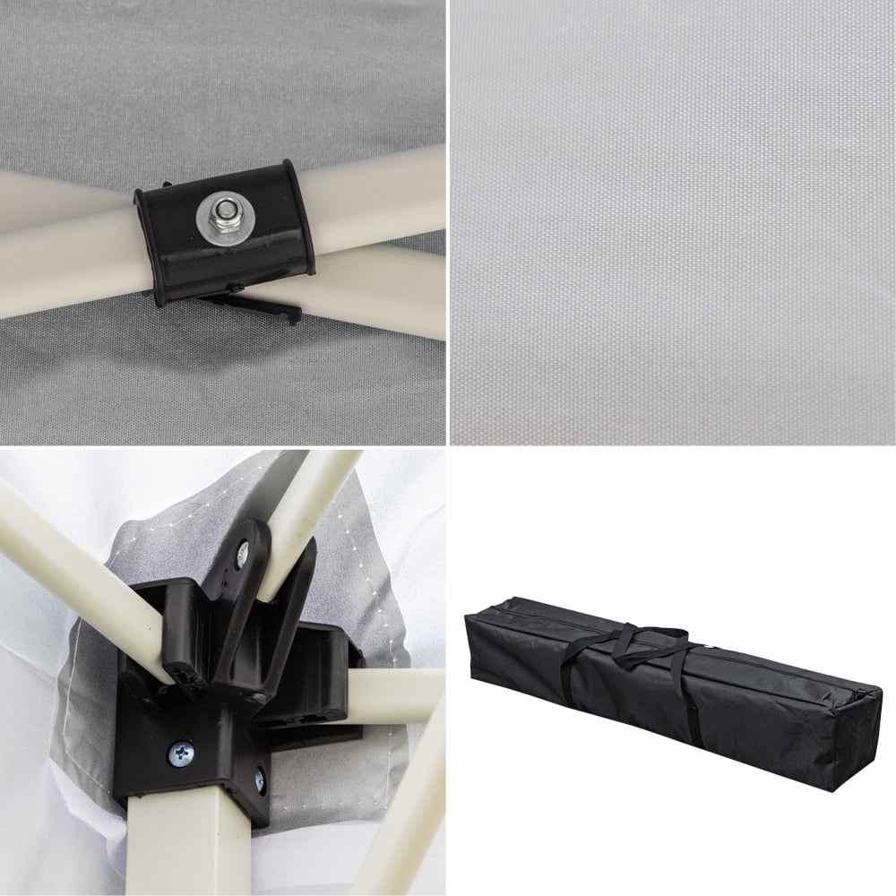 Zimtown 10ft x 10ft Base/8ft x 8ft Top Pop up Canopy Tent Instant Practical Waterproof Folding Tent with Carry Bag - Womvr