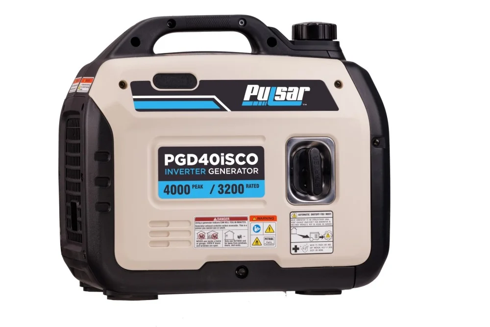 Pulsar 4000-Watt Super Quiet Gas Powered Inverter Generator with CO Sentry - Womvr