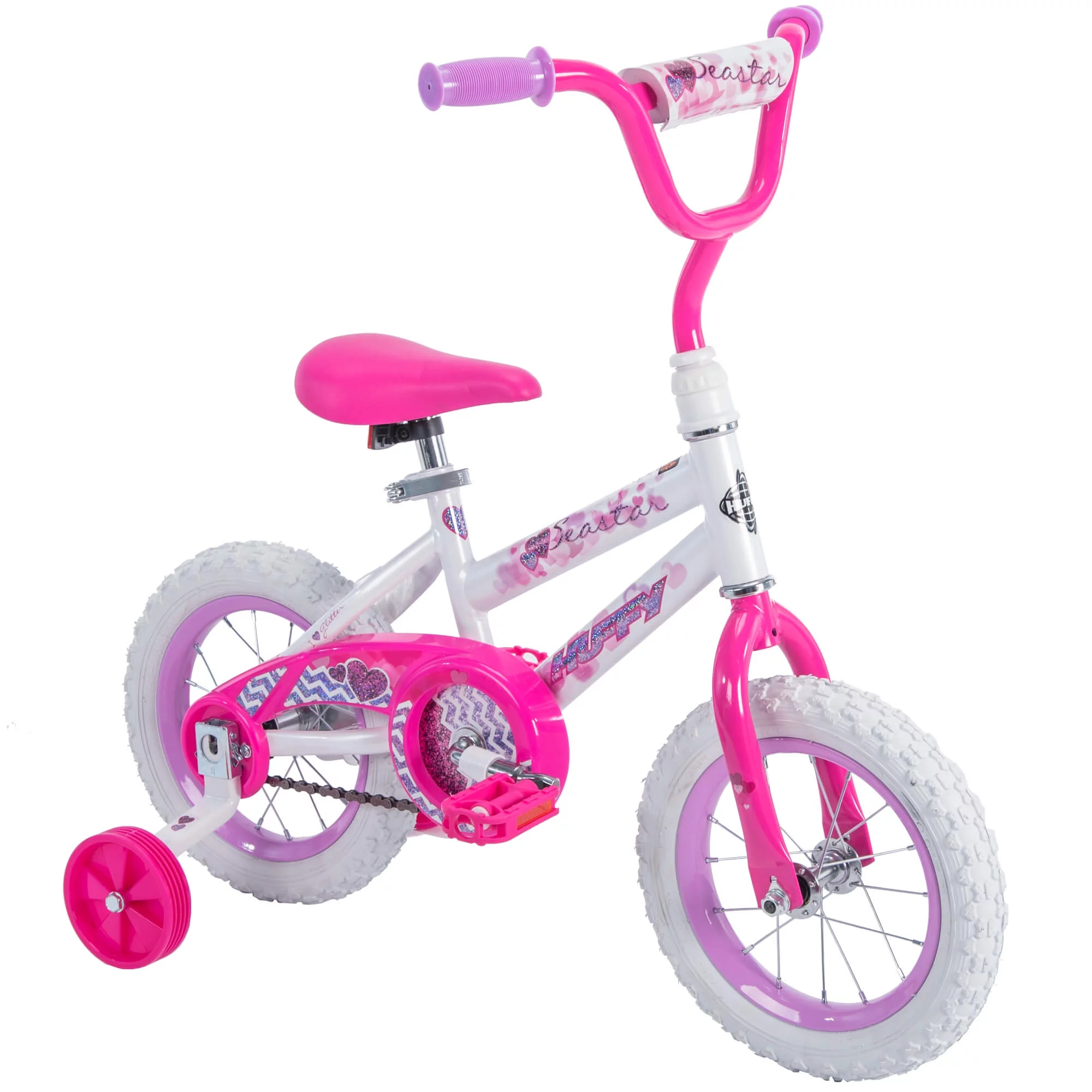 Huffy 12 in. Sea Star Kids Bike for Girls Ages 3 and up Years, Child, White - Womvr