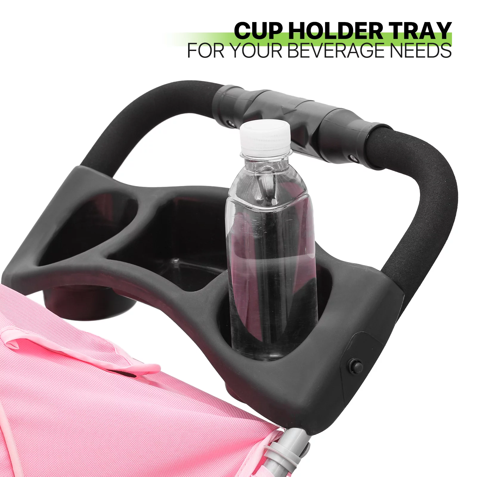 Magshion Foldable Pet Dog Stroller with Wheels, Cat Dog Stroller with Storage Basket and Cup Holder for Small and Medium Cats, Dogs, Puppy, Navy Blue - Womvr