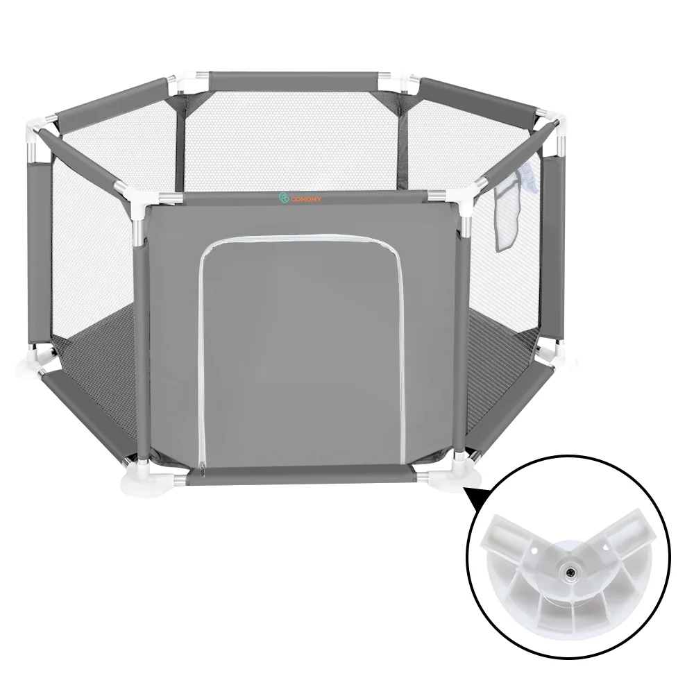 Baby Playpen, Travel Baby Playards, Baby Play Yard, 6Panels Portable Infant Play Game Area,Blue - Womvr