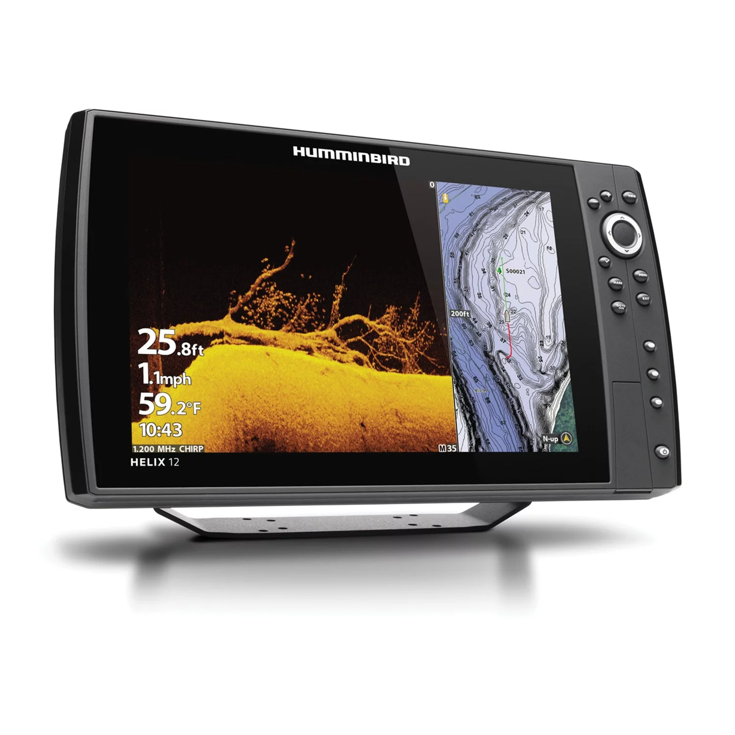 Humminbird 411440-1 HELIX 12 CHIRP MEGA DI+ GPS G4N Fish Finder - Womvr