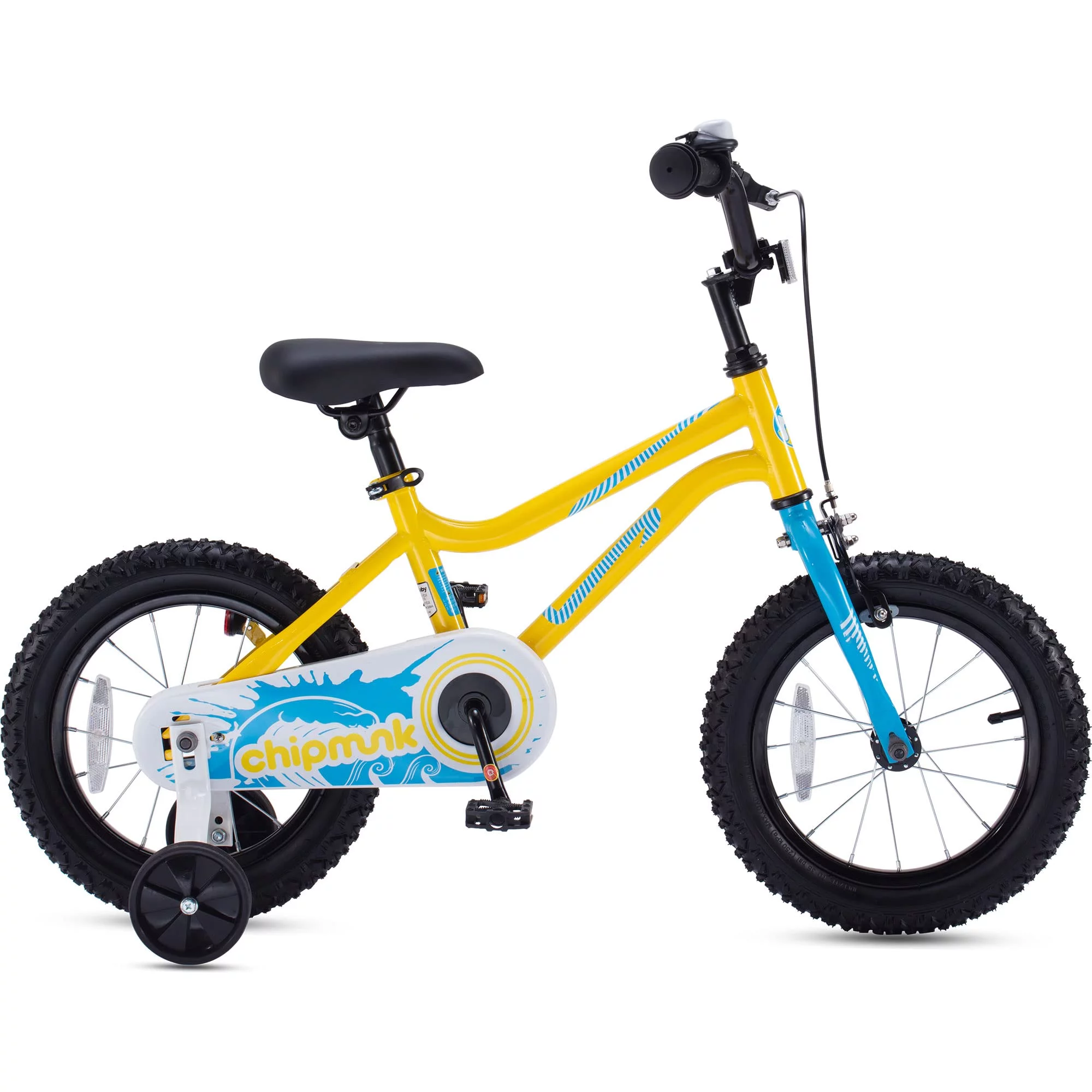 RoyalBaby Chipmunk Kids Bike Boys Girls 16 Inch Bicycle with Training Wheels and Kickstand Red - Womvr