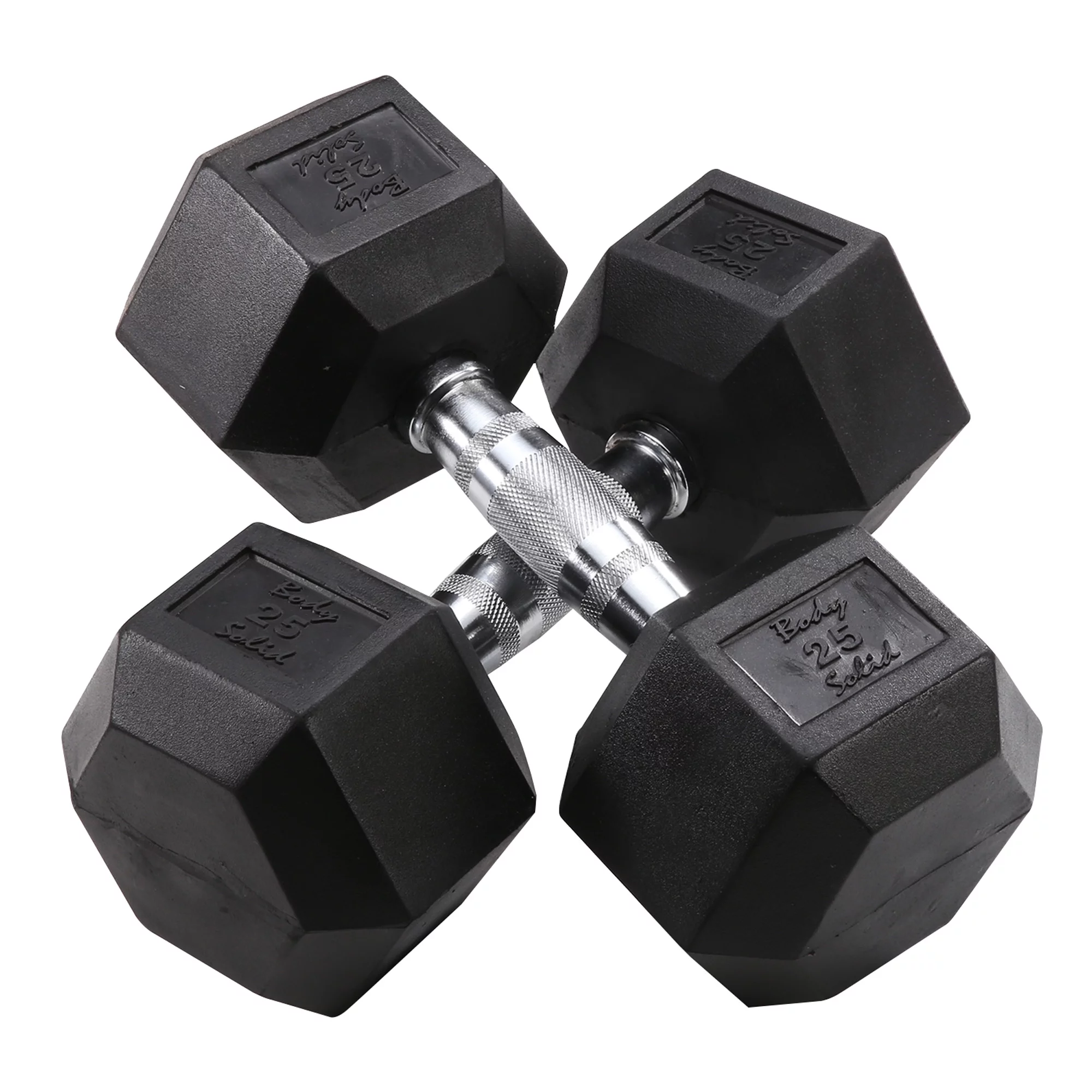 Powerline - PDR282X-DR150 Dumbbell Rack with 5-25 lbs Rubber Dumbbell Set - Womvr