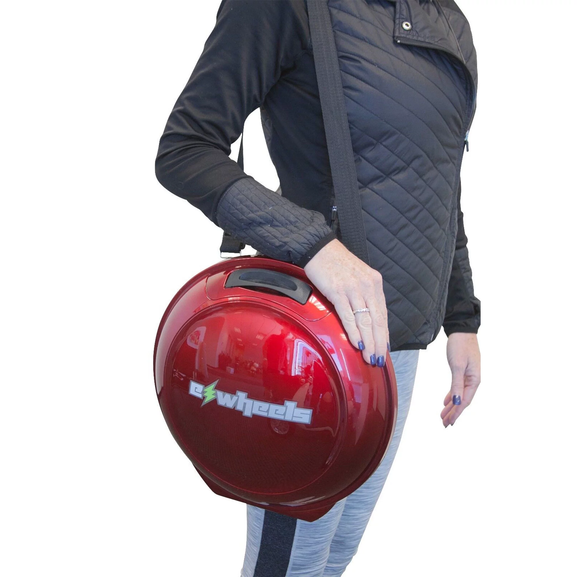 E-Wheels EW-11 Electric Sport Euro 3 Wheel Scooter with Basket, Red - Womvr