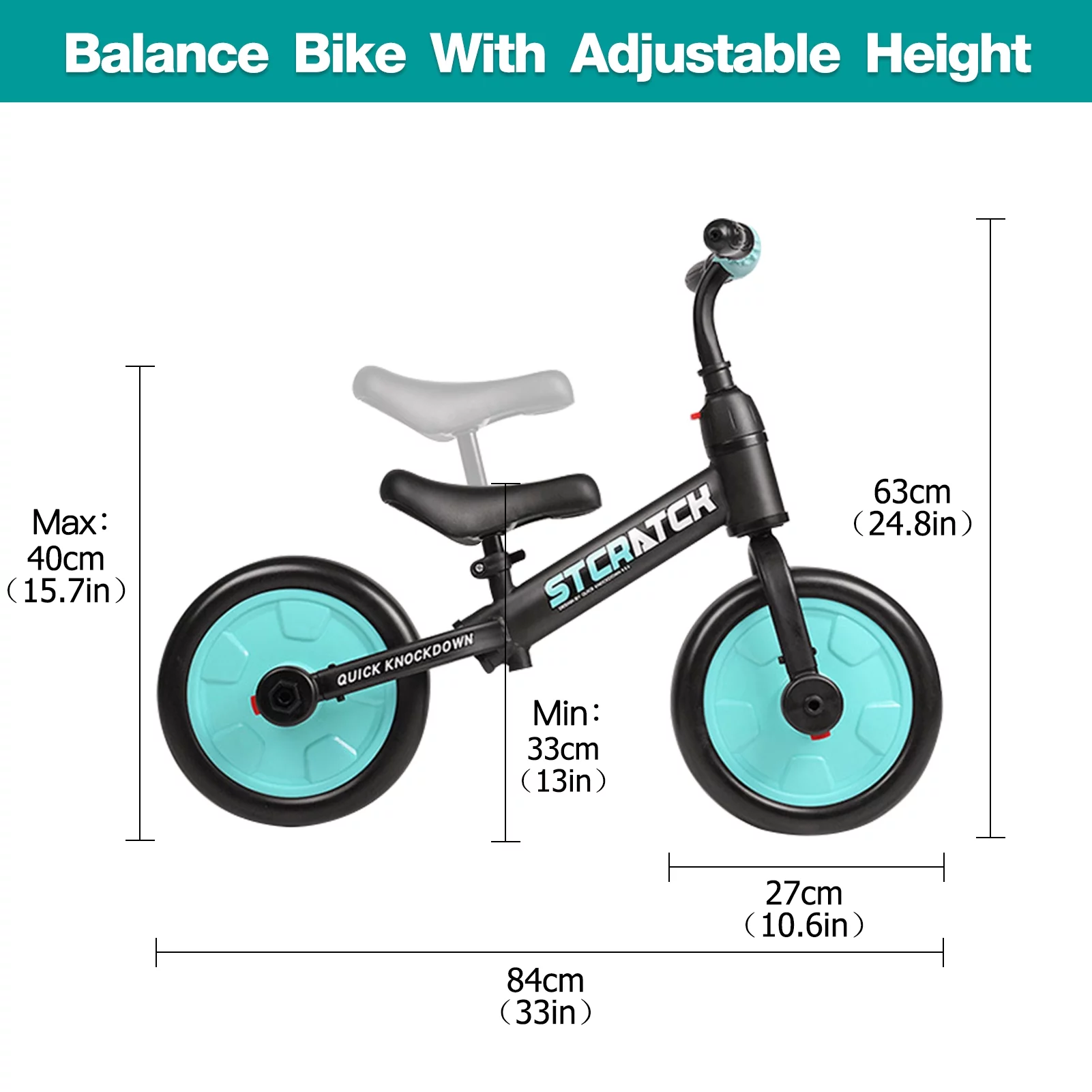 WLRETMCI Kid Balance Bike, 4 in 1 Toddlers Training Bicycle for 2-5 Years Old Boys Girls, Lightweight with Pedals and Training Wheels, Red Christmas Gifts - Womvr