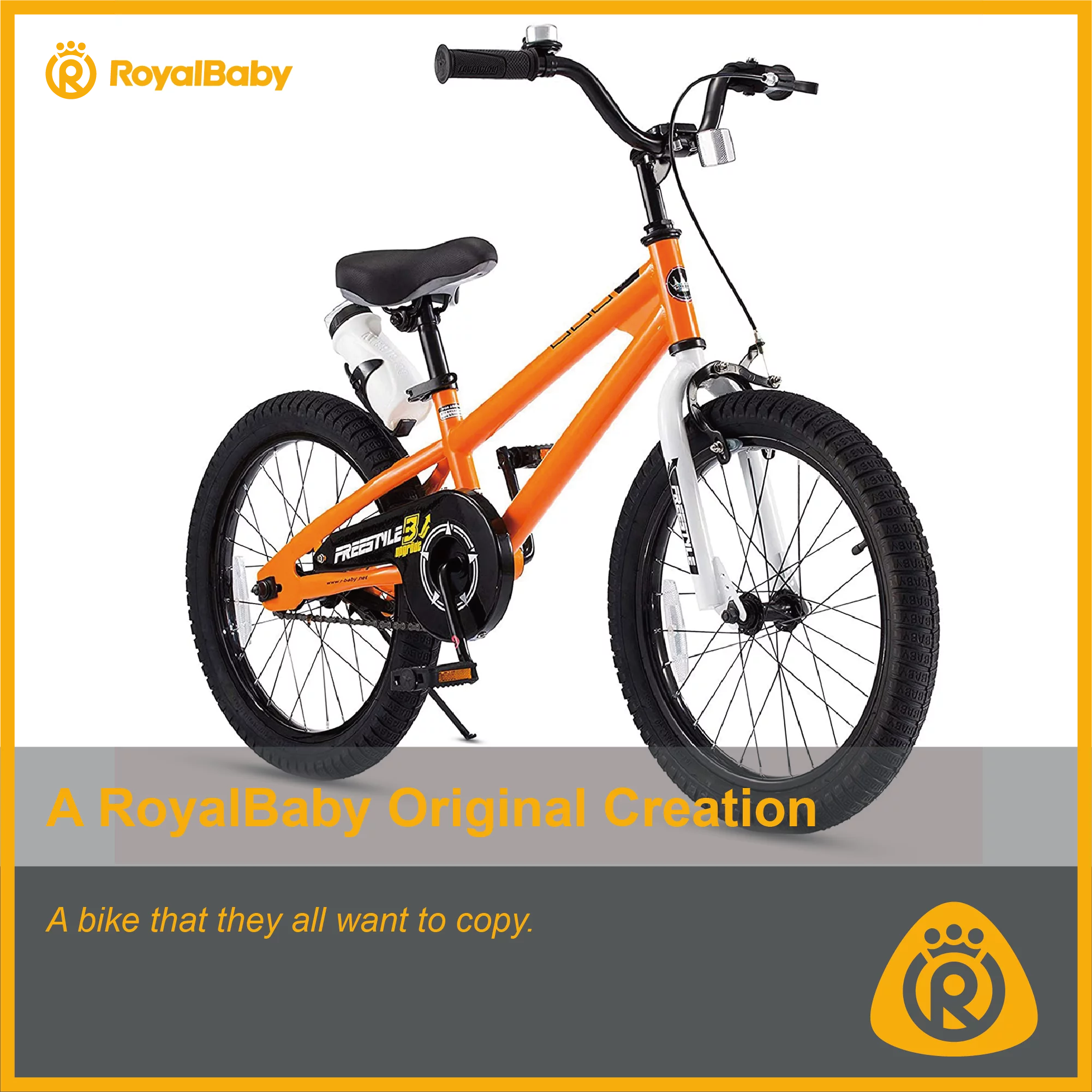 Royalbaby Freestyle Kids Bike 12 14 16 18 20 Inch Bicycle for Boys Girls Ages 3-12 Years, Multiple Color Options - Womvr