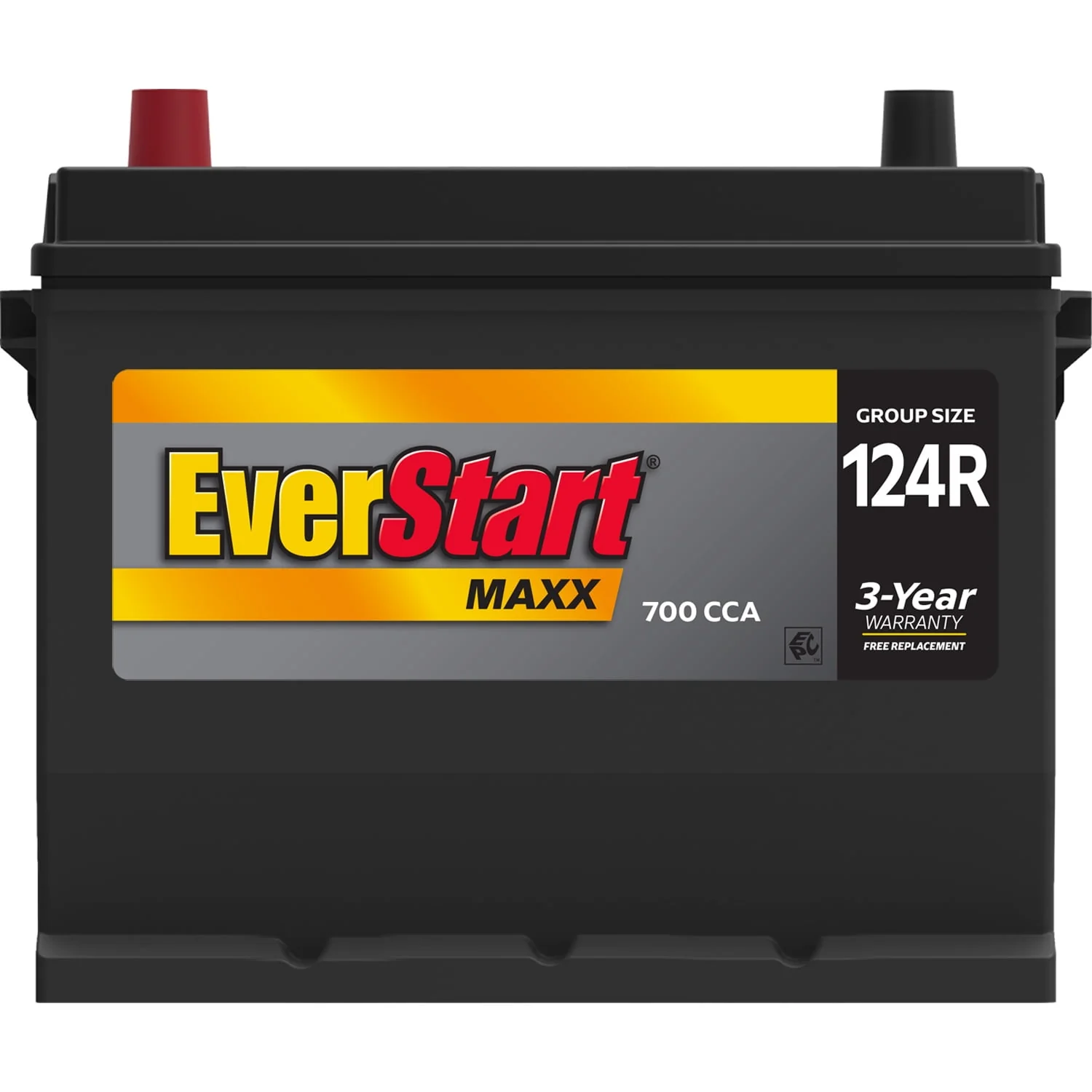 EverStart Maxx Lead Acid Automotive Battery, Group Size 124R 12 Volt, 700 CCA - Womvr