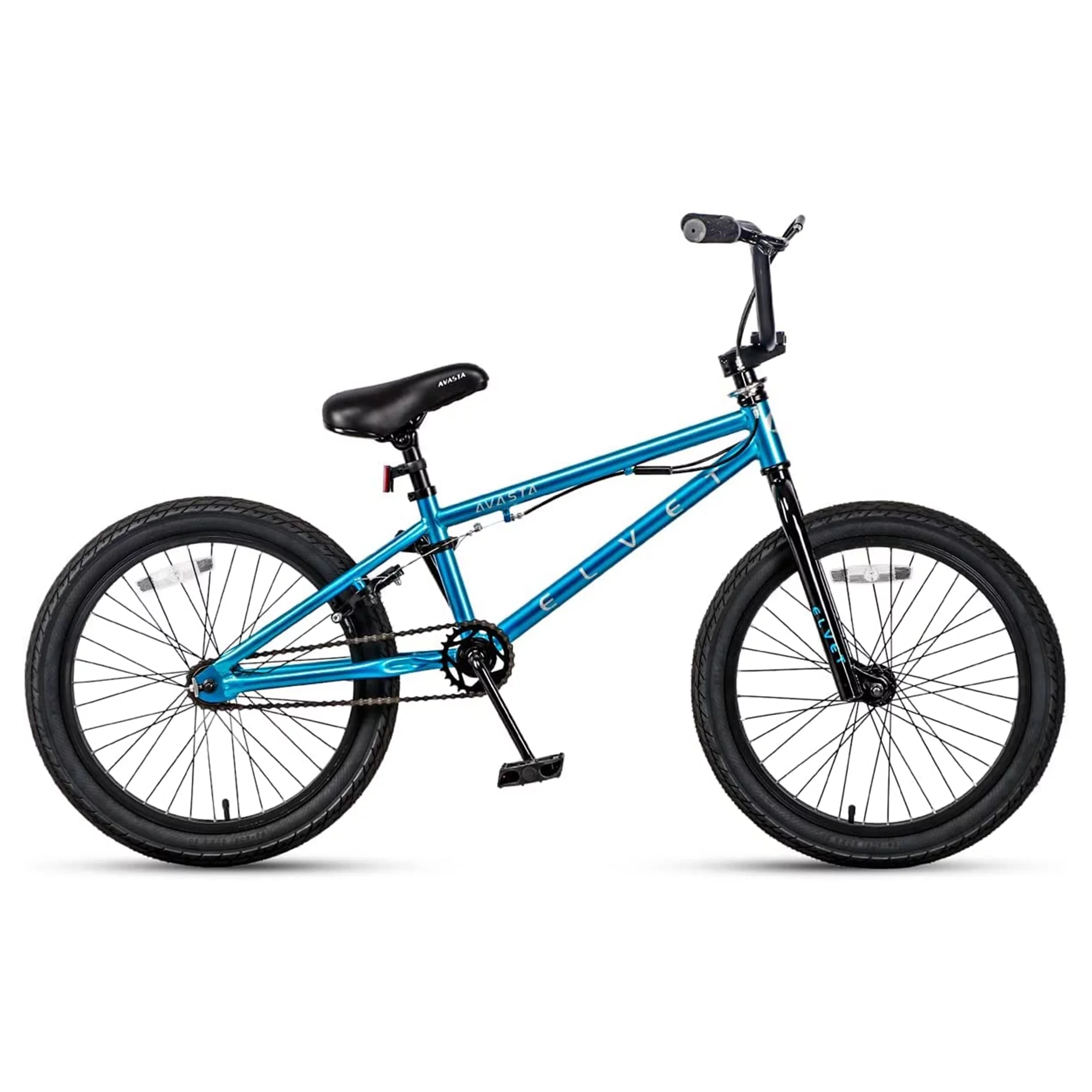 AVASTA 20 Inch Kid BMX Bicycle for Beginner Riders, Ages 8 and Up, Blue - Womvr