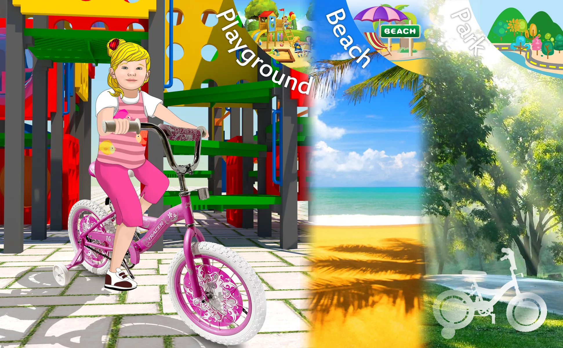 TRACER Daisy BMX 20 Inch Kids Bike, Boy and Girls Age 5 to 9, Purple - Womvr