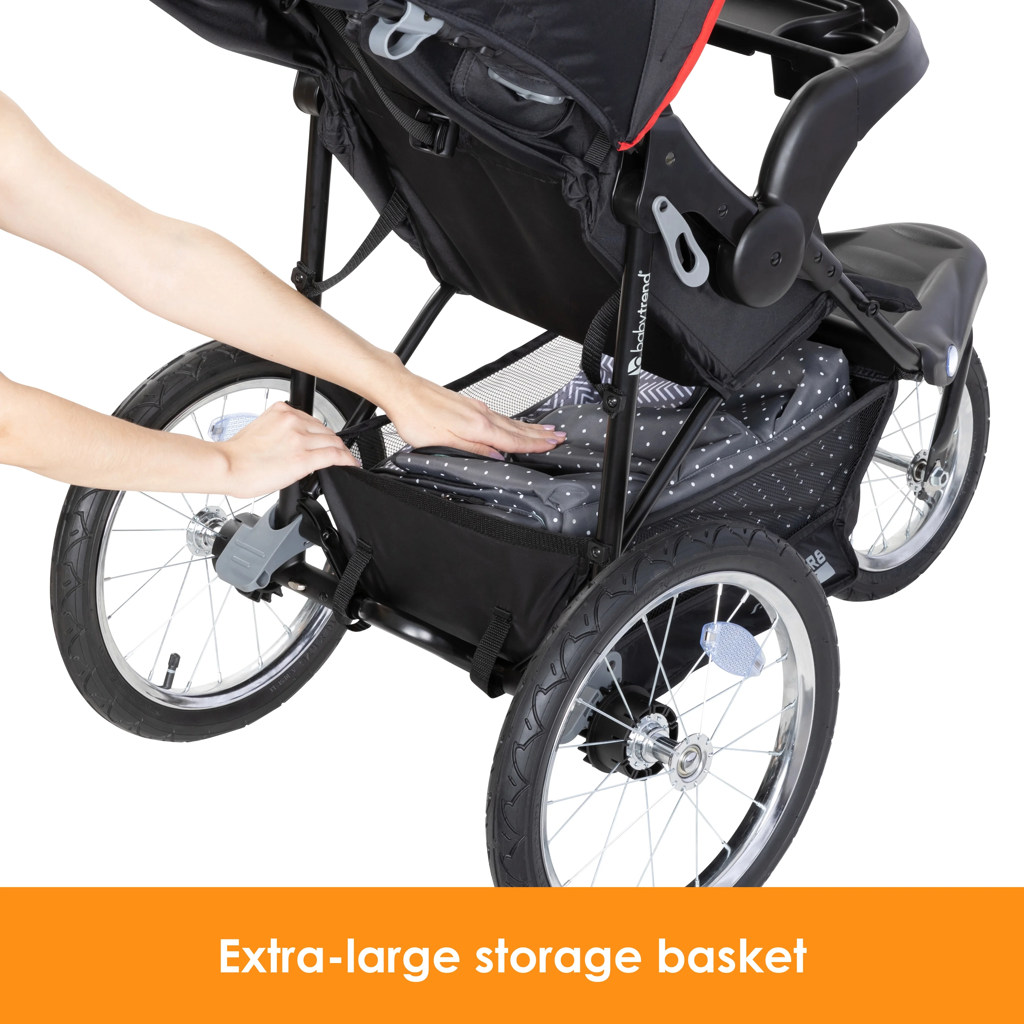 Baby Trend Xcel-R8 Plus Jogging Stroller - Liberty Grey - Womvr