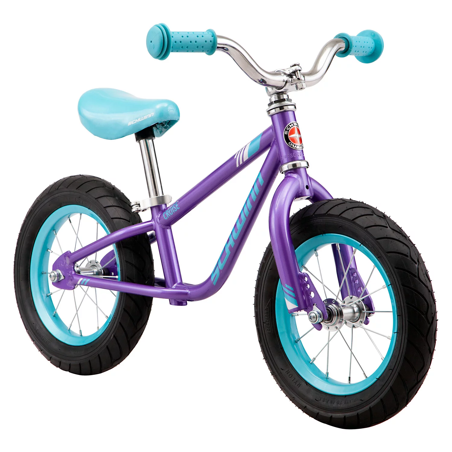 Schwinn  12 in. Girls Cruise Balance Bike, Light Purple - Womvr