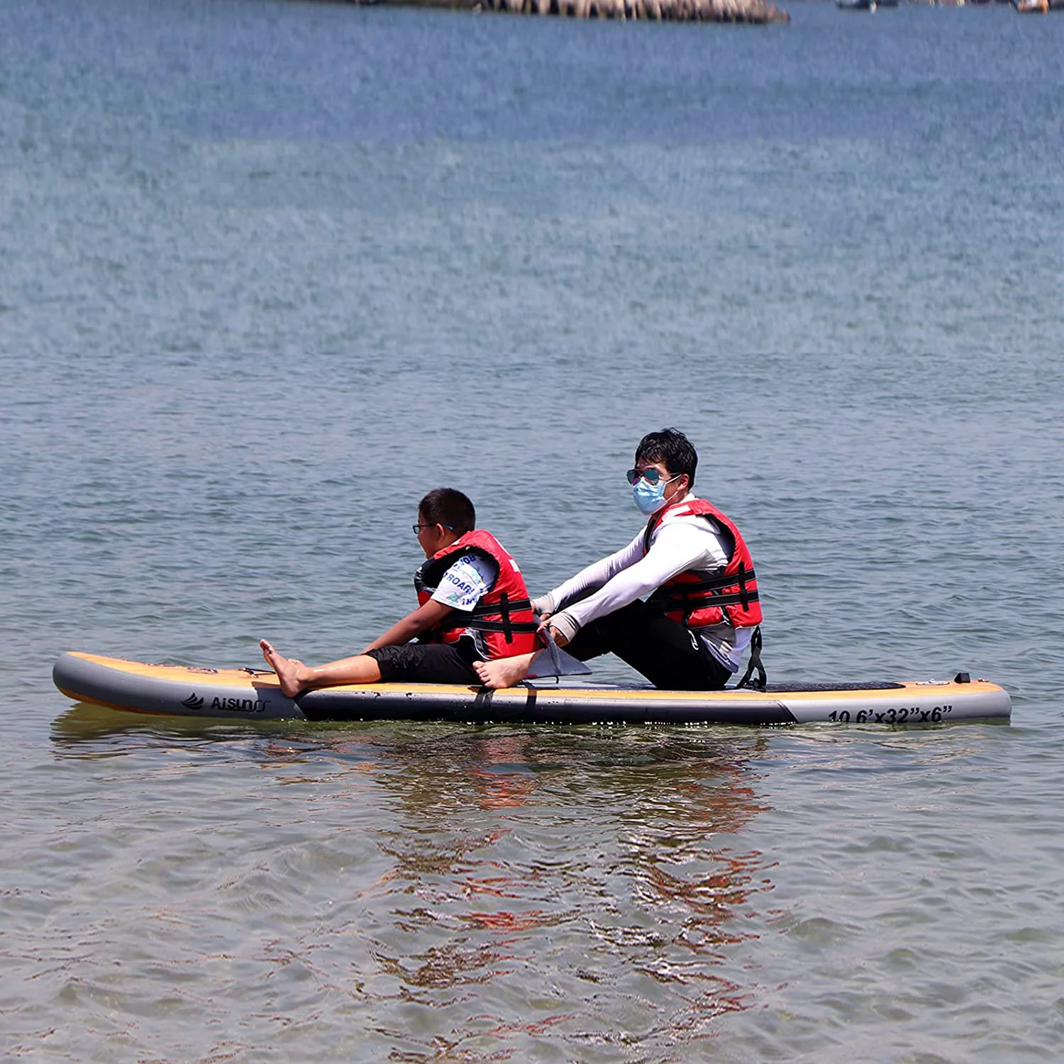 AISUNSS Inflatable Stand up Paddle Board, 10.6Ft Premium SUP Board with All Accessories - Womvr