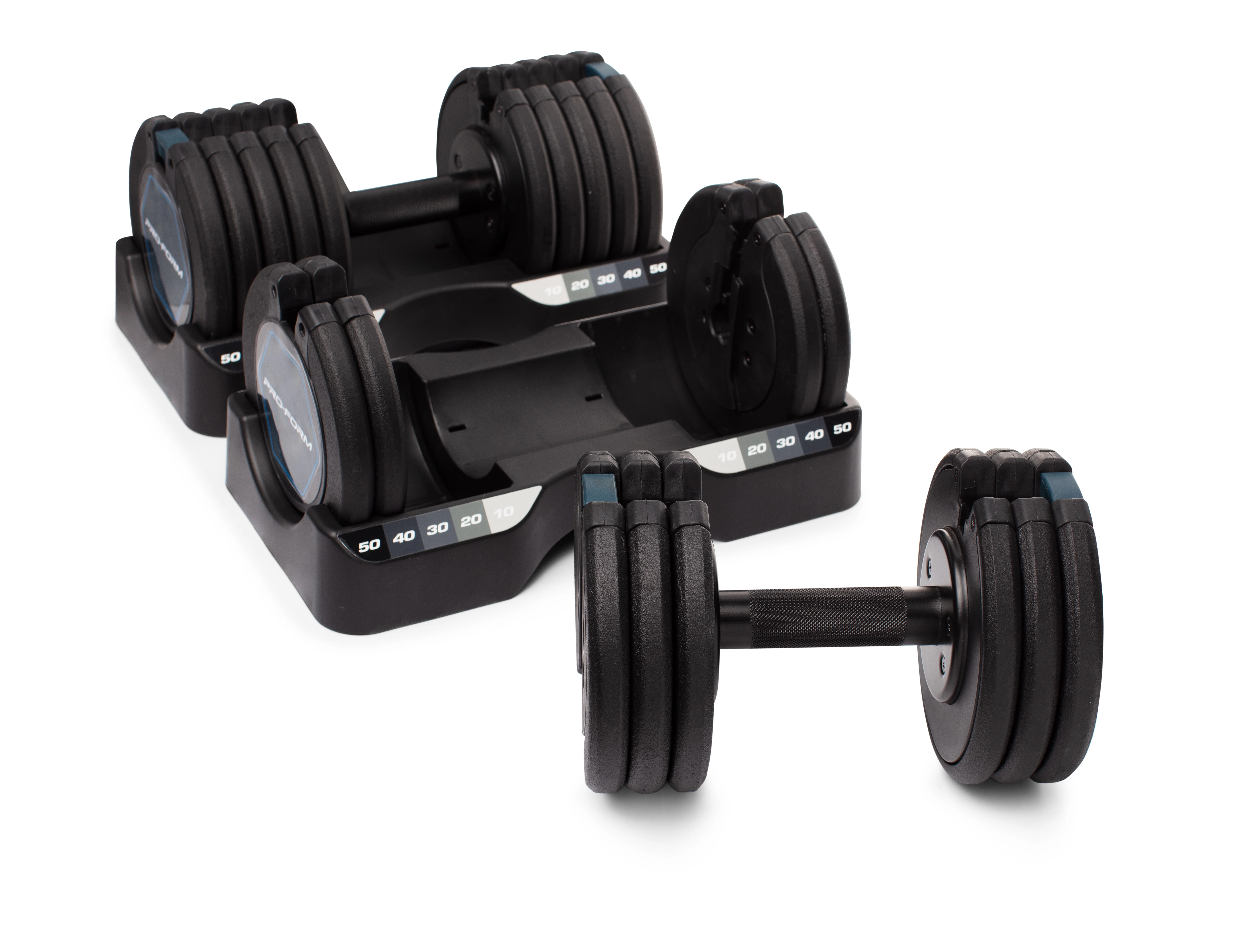 Set of Two ProForm 50 Lb. Adjustable Dumbbells - Womvr