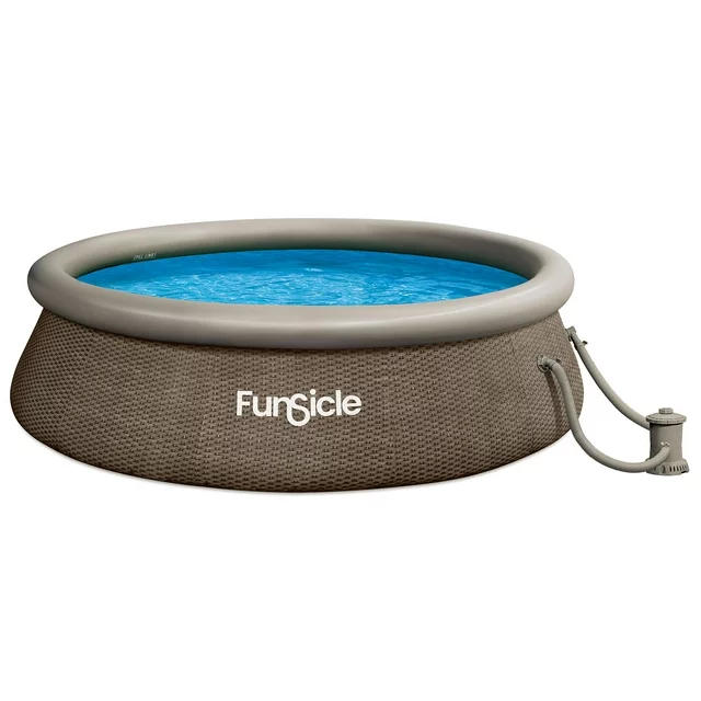 Funsicle 10ft x 30in Round QuickSet Designer Above Ground Pool, Age 6 & up - Womvr