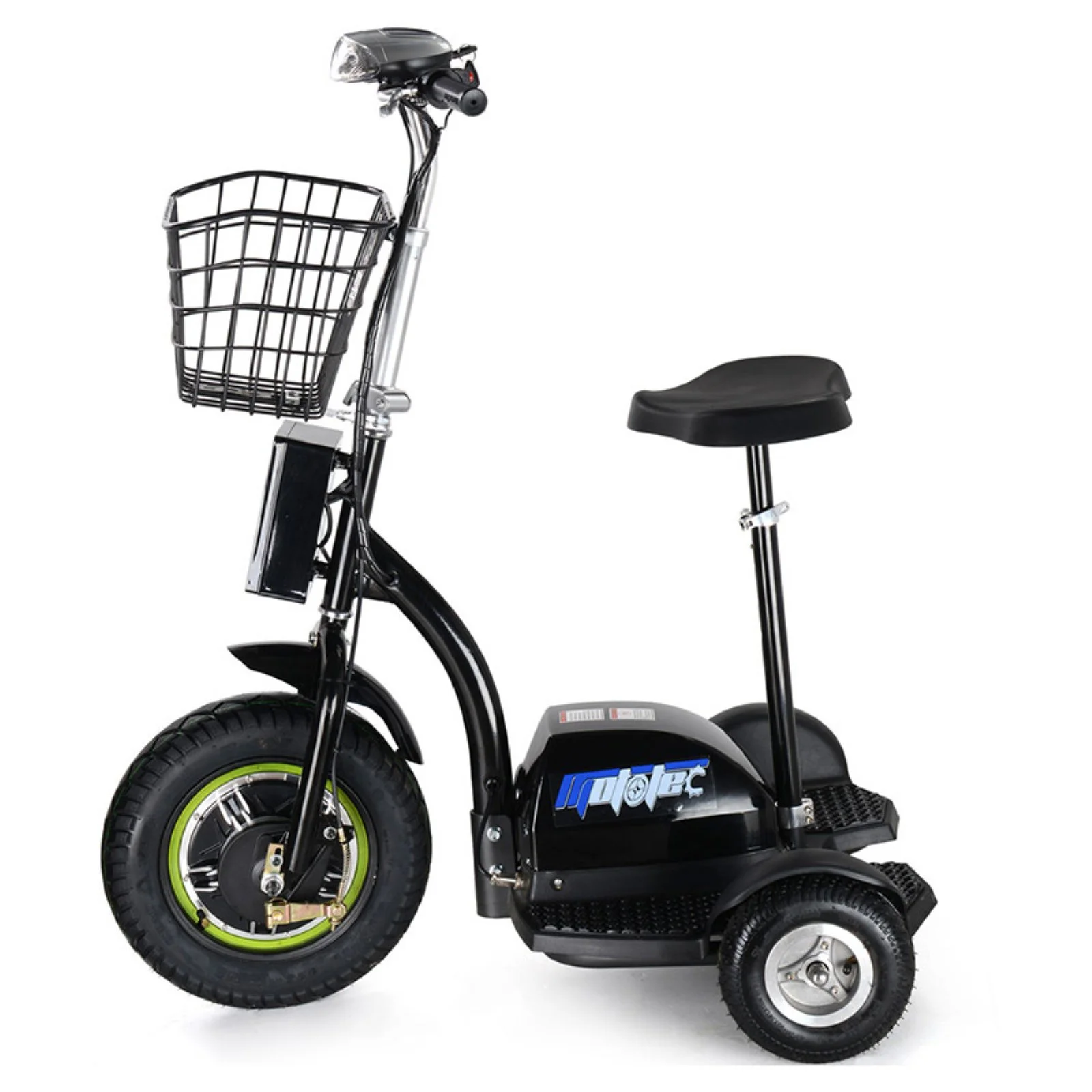MotoTec 500 Watt 48V 3 Wheel Electric Trike Mobility Scooter - Womvr