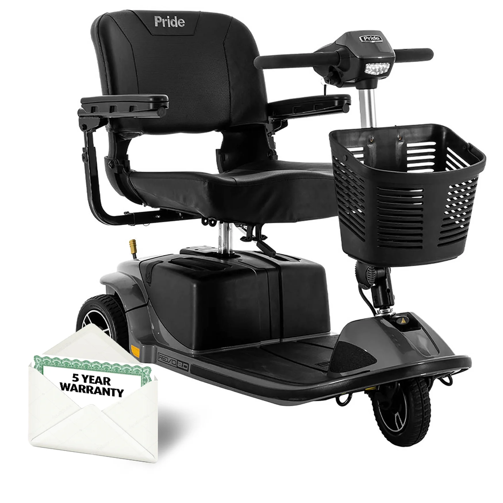 Pride Mobility Revo 2.0 3-Wheel Scooter - Blue w/ Avail Ext Warranty - Womvr