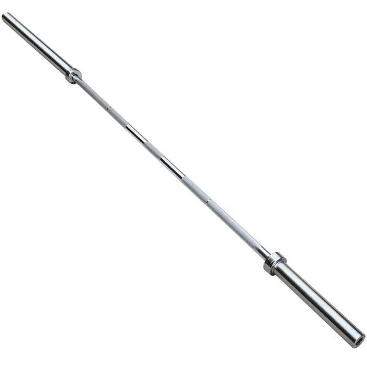 Renwick 7ft Chrome Olympic Barbell Bar, Silver - Womvr