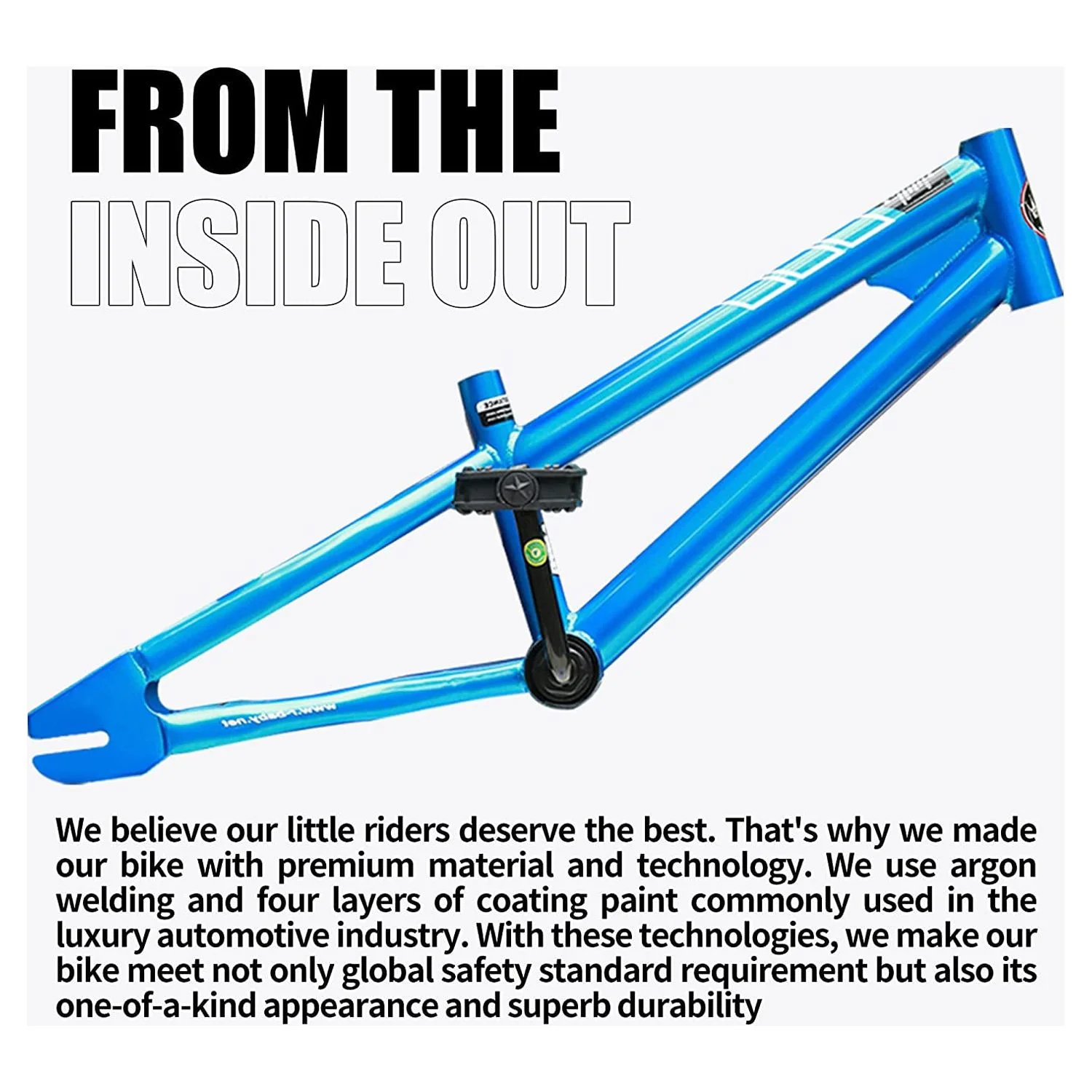 Royalbaby BMX Freestyle 16-inch Kid's Bike Blue with two hand brakes - Womvr