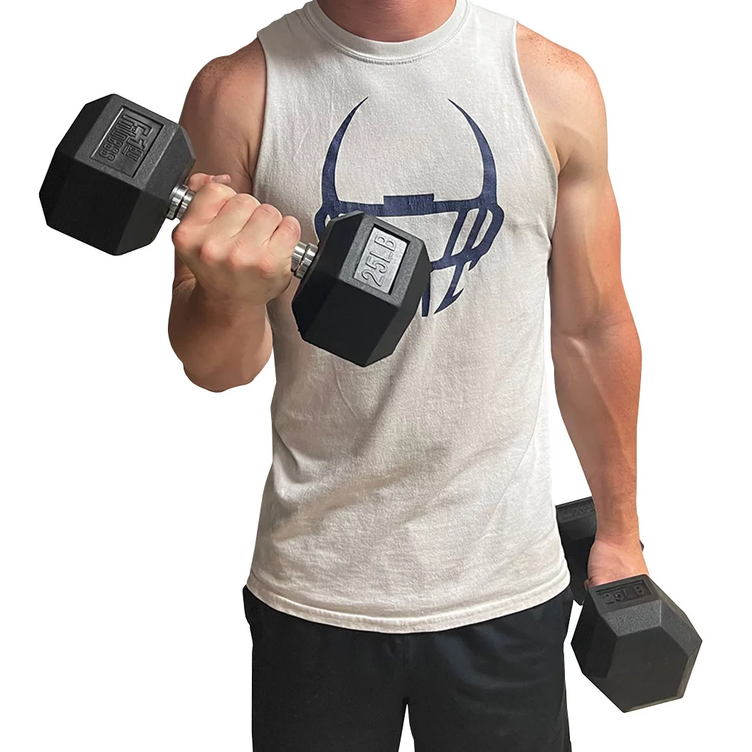 Fitness First Rubber Hex Dumbbell Pairs, 25 lbs. Pair - Womvr