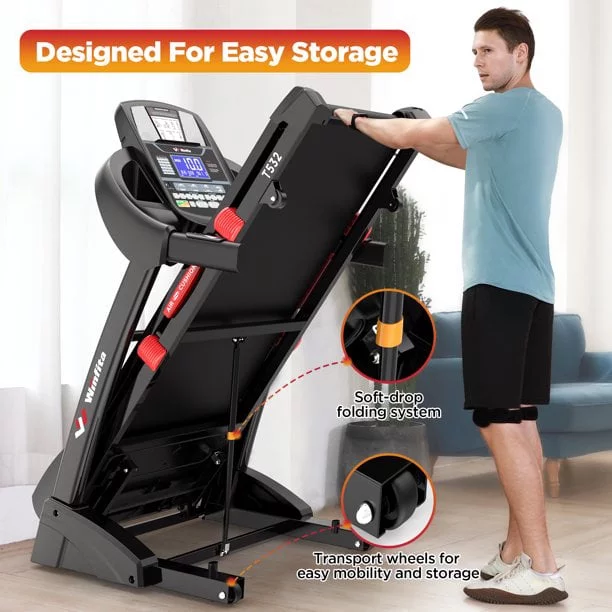 Famistar-T532 4.5 HP Folding Treadmills for Home, Running Machine Home Treadmills - Womvr